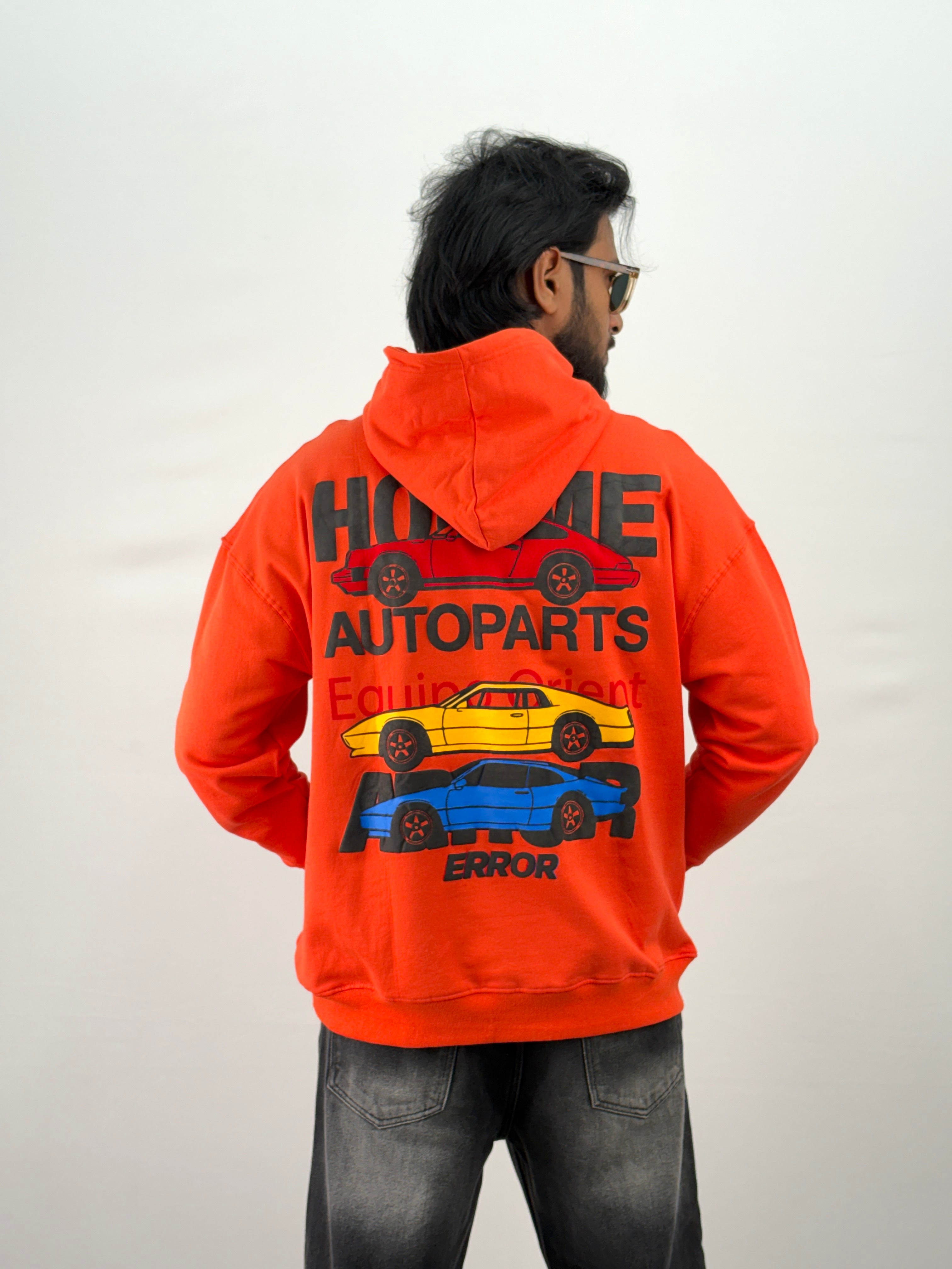 Orange Oversized Hoodie