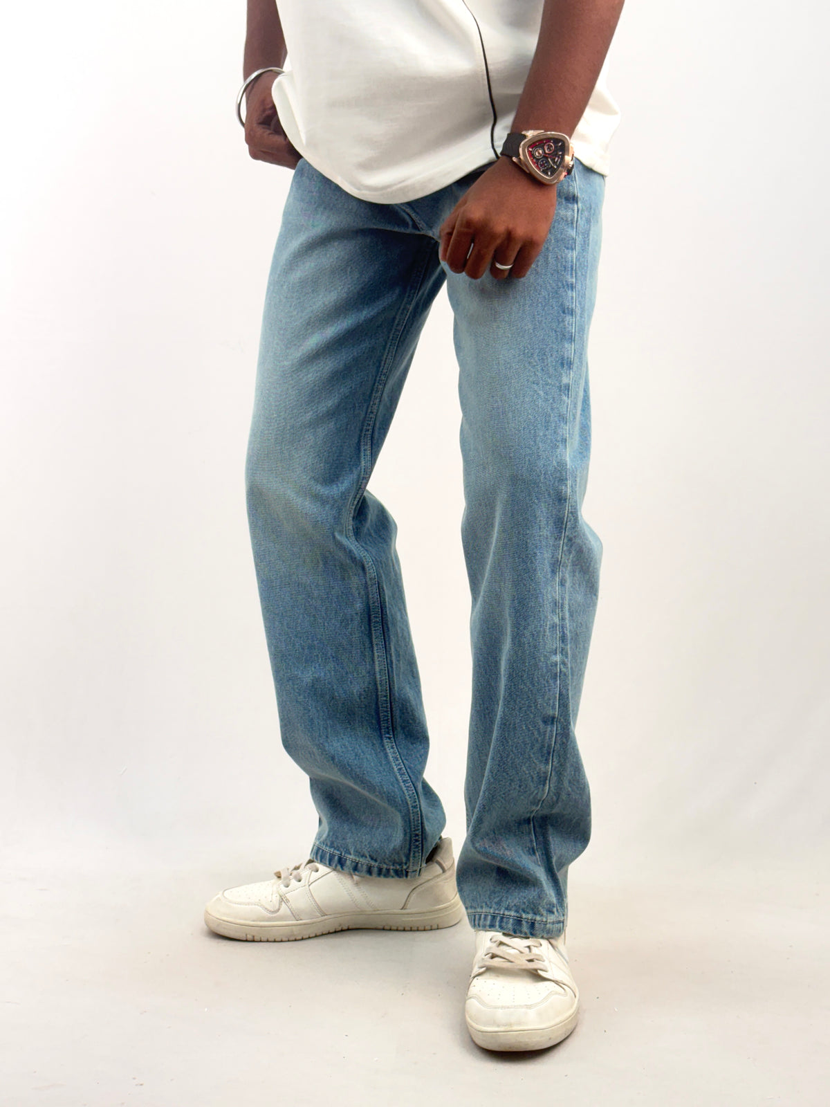 Teal Blue Straight Fit Jean 6