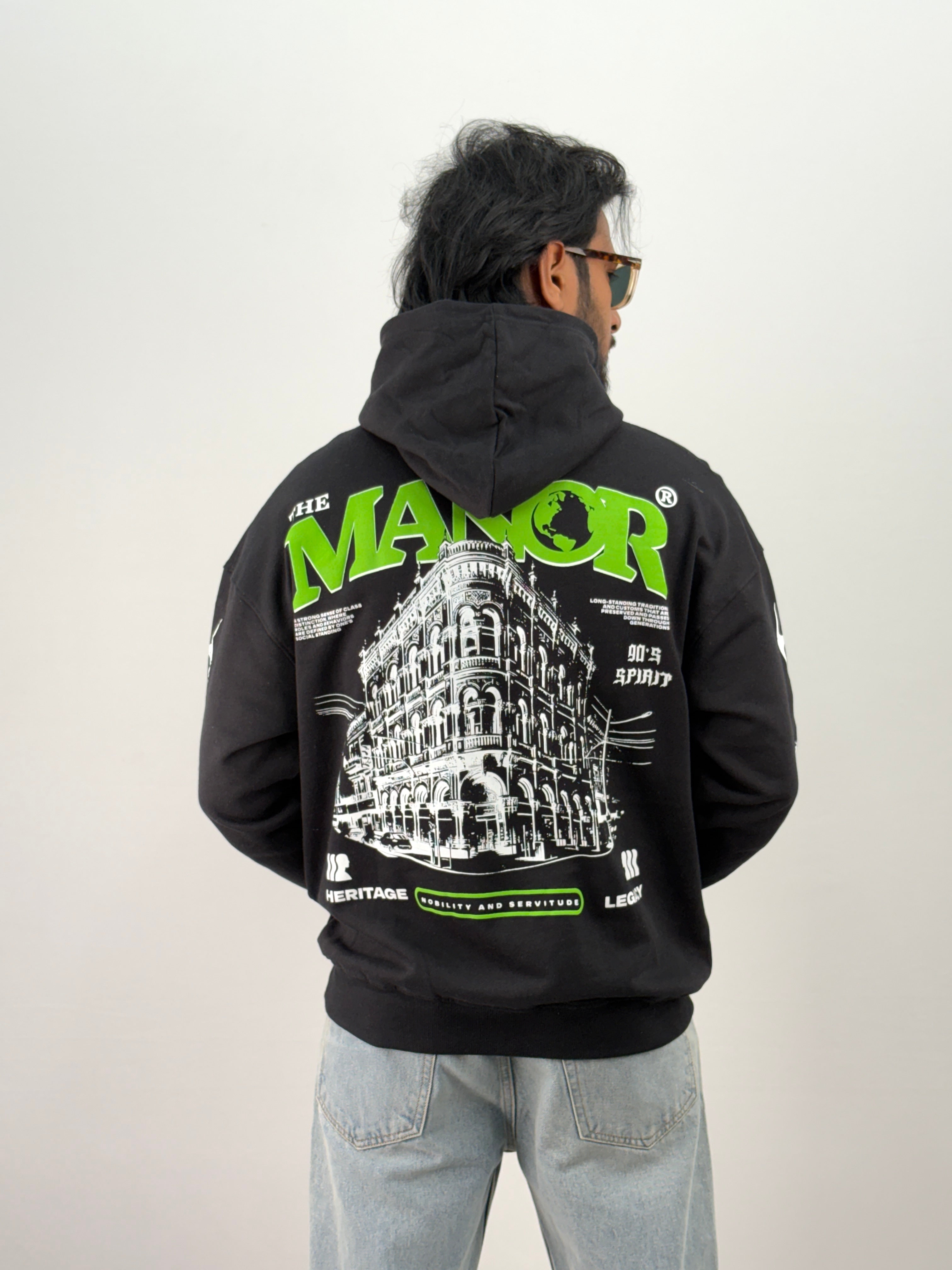 Black 1 Oversized Hoodie