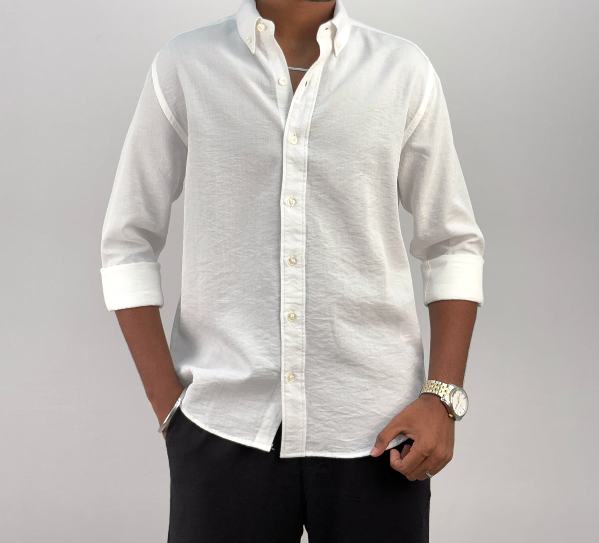 White IMP Linen Shirt