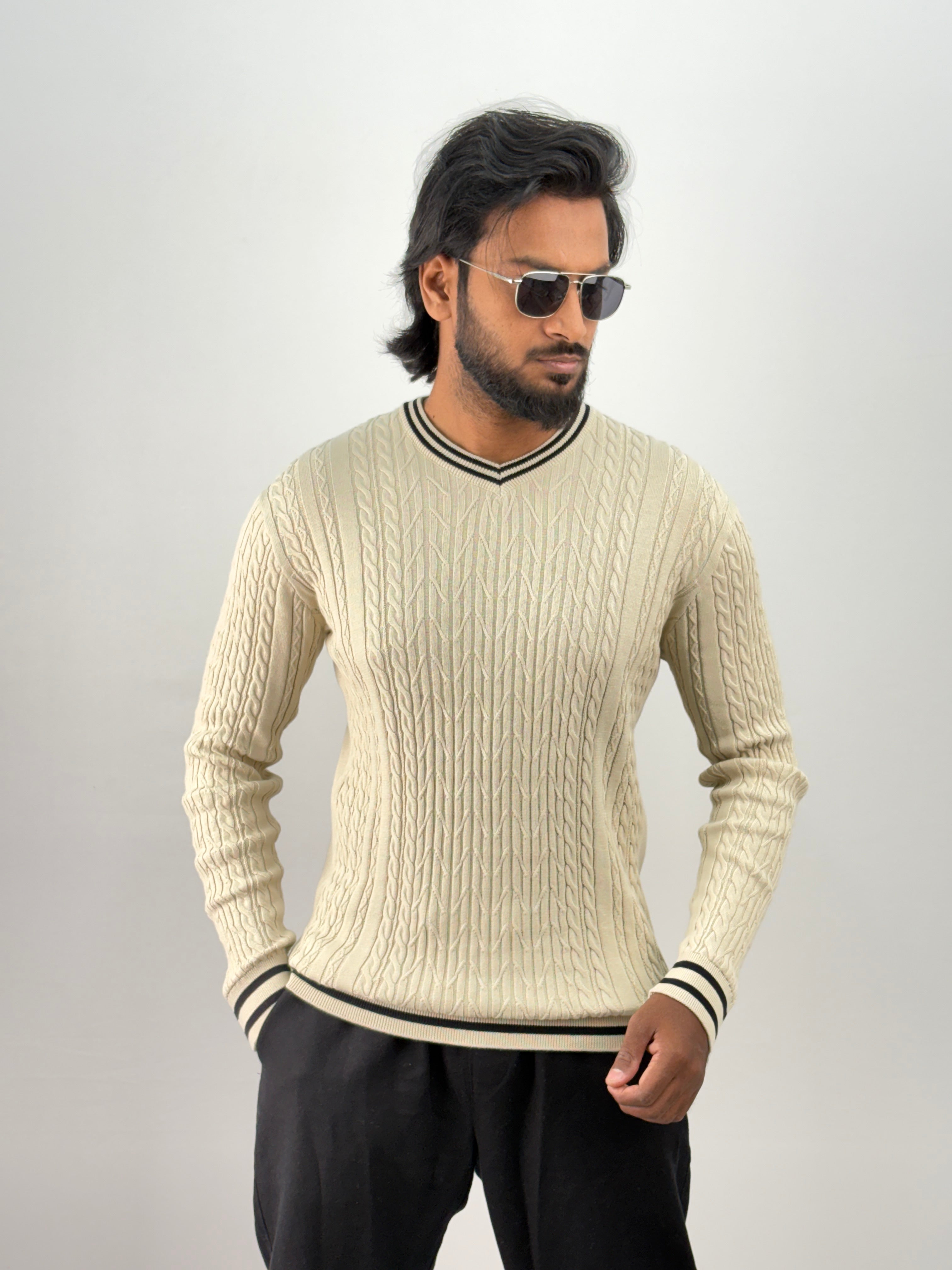 Beige Full Sleeve T-Shirt
