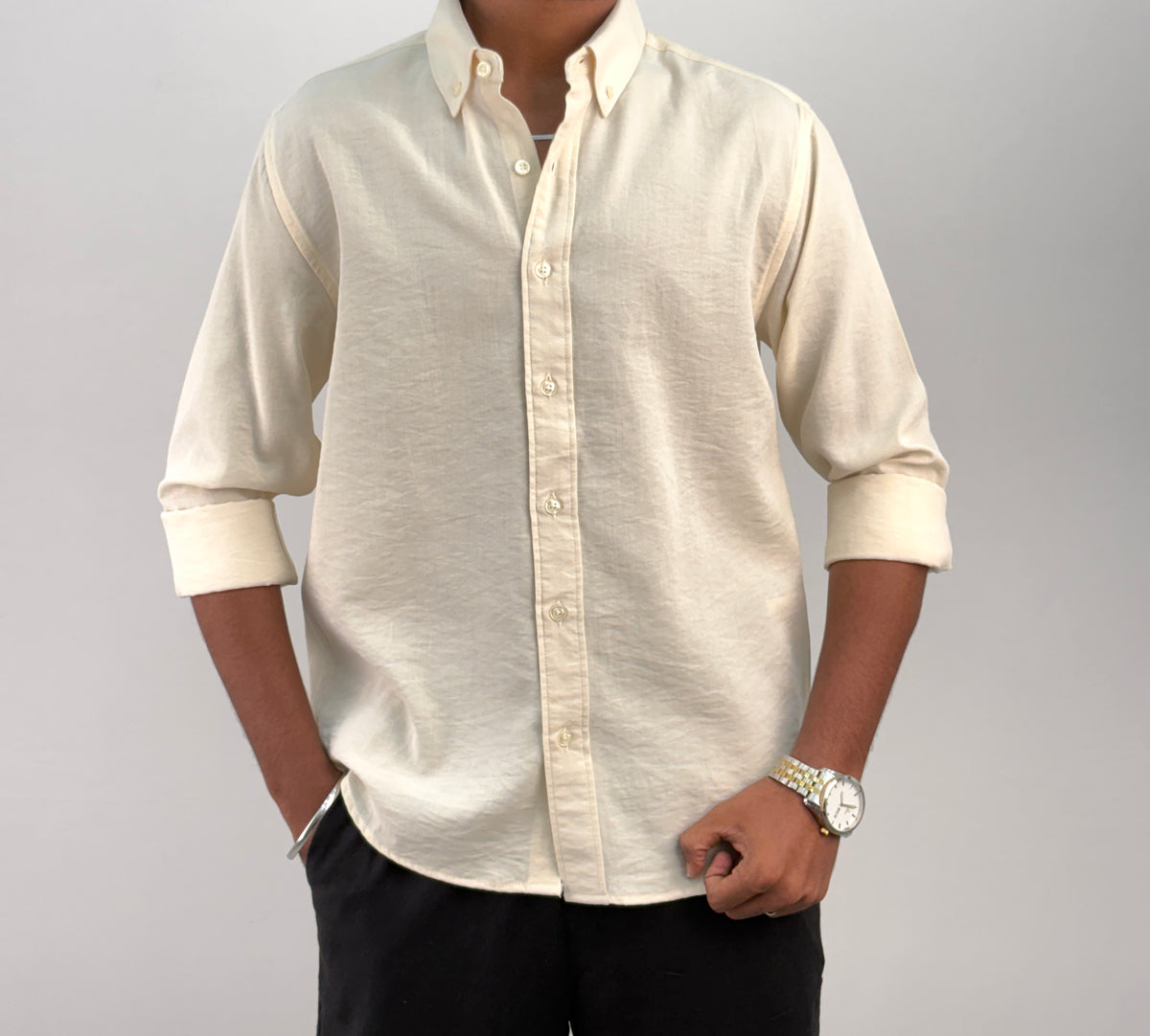 Cream IMP Linen Shirt