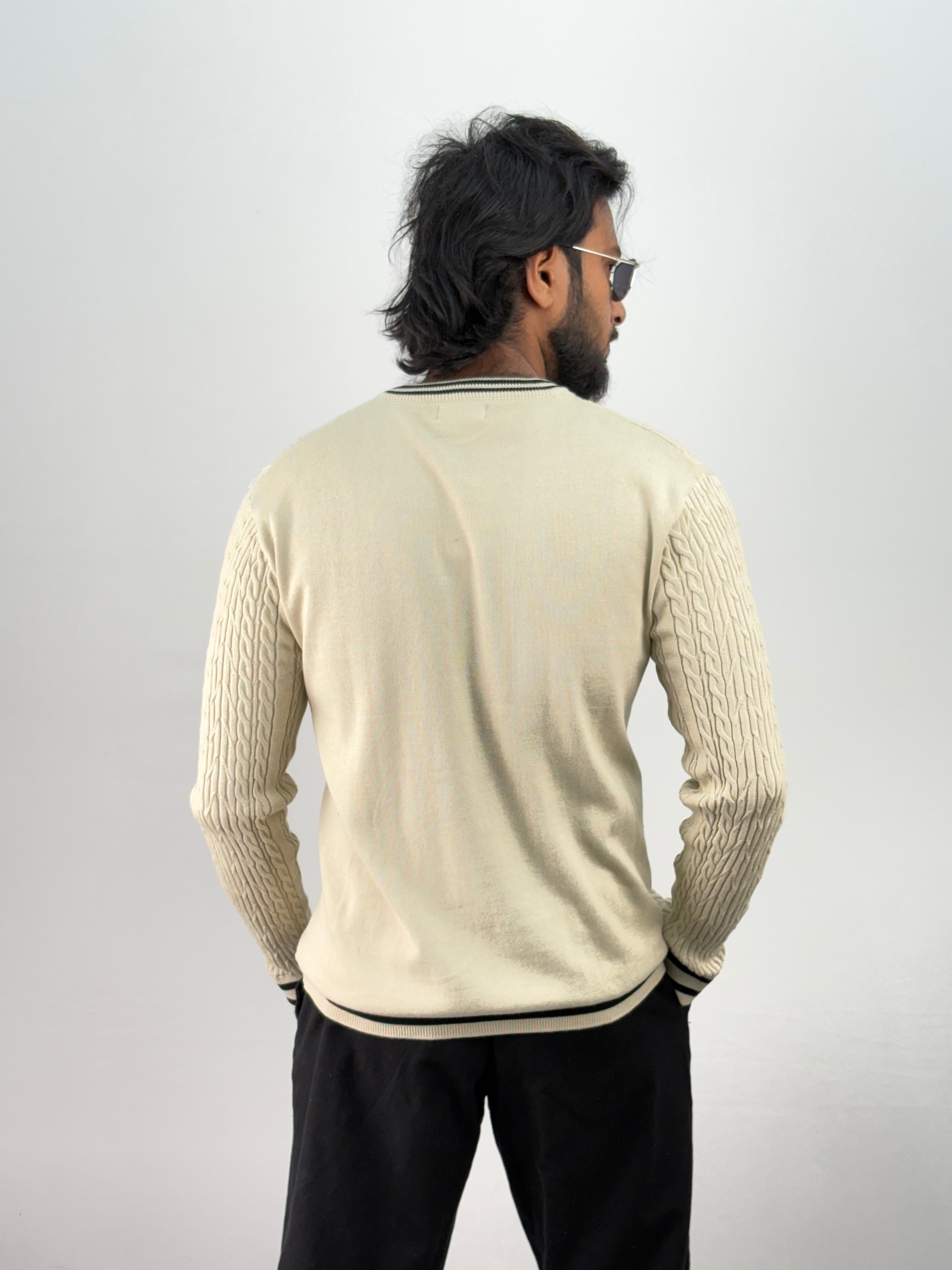 Beige Full Sleeve T-Shirt