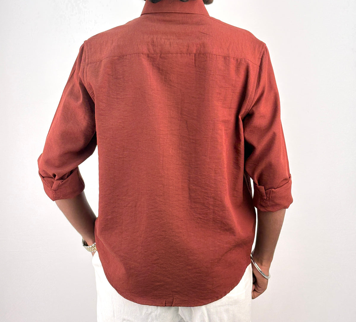 Brick Red IMP Linen Shirt