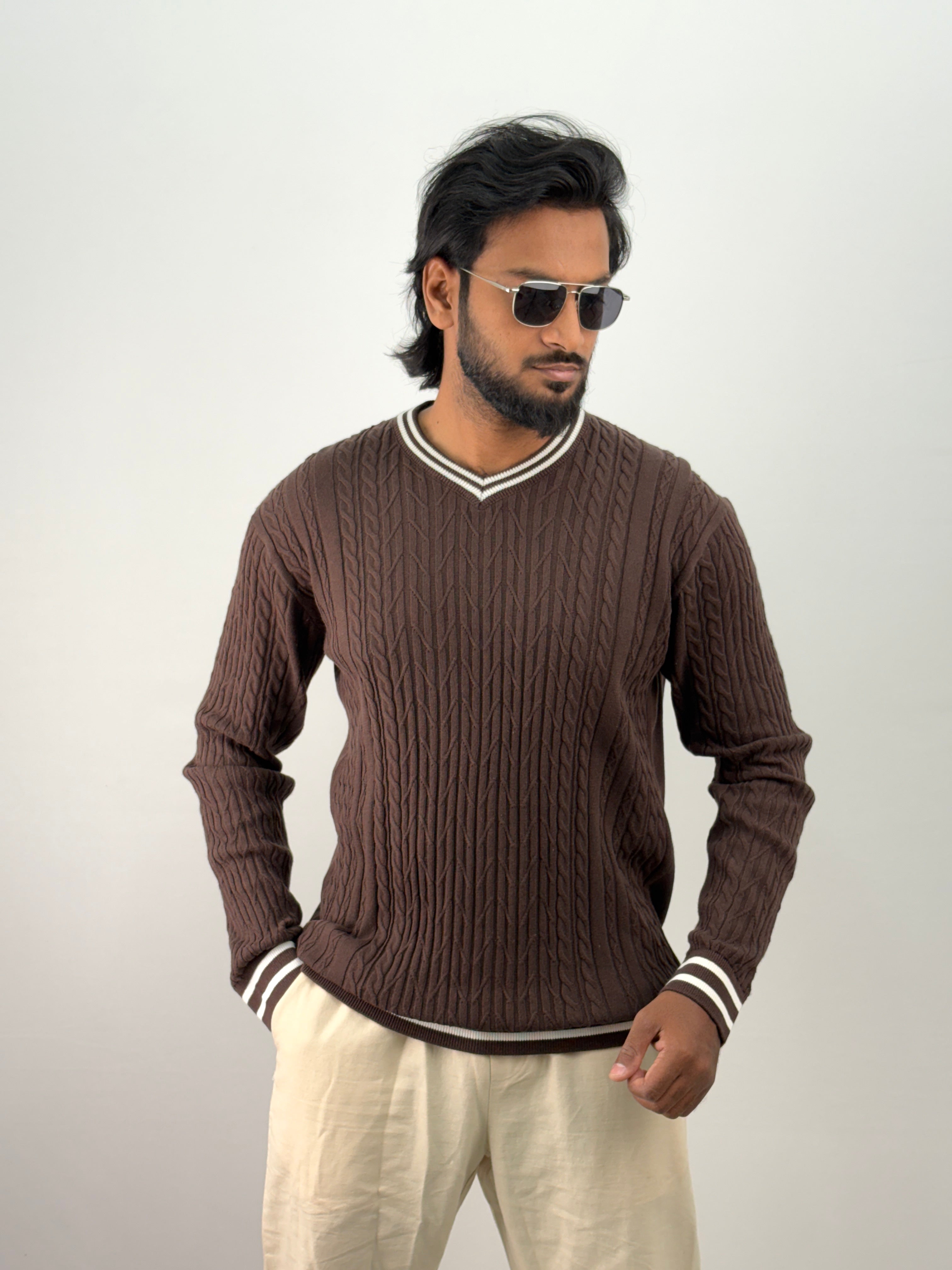 Brown Full Sleeve T-Shirt