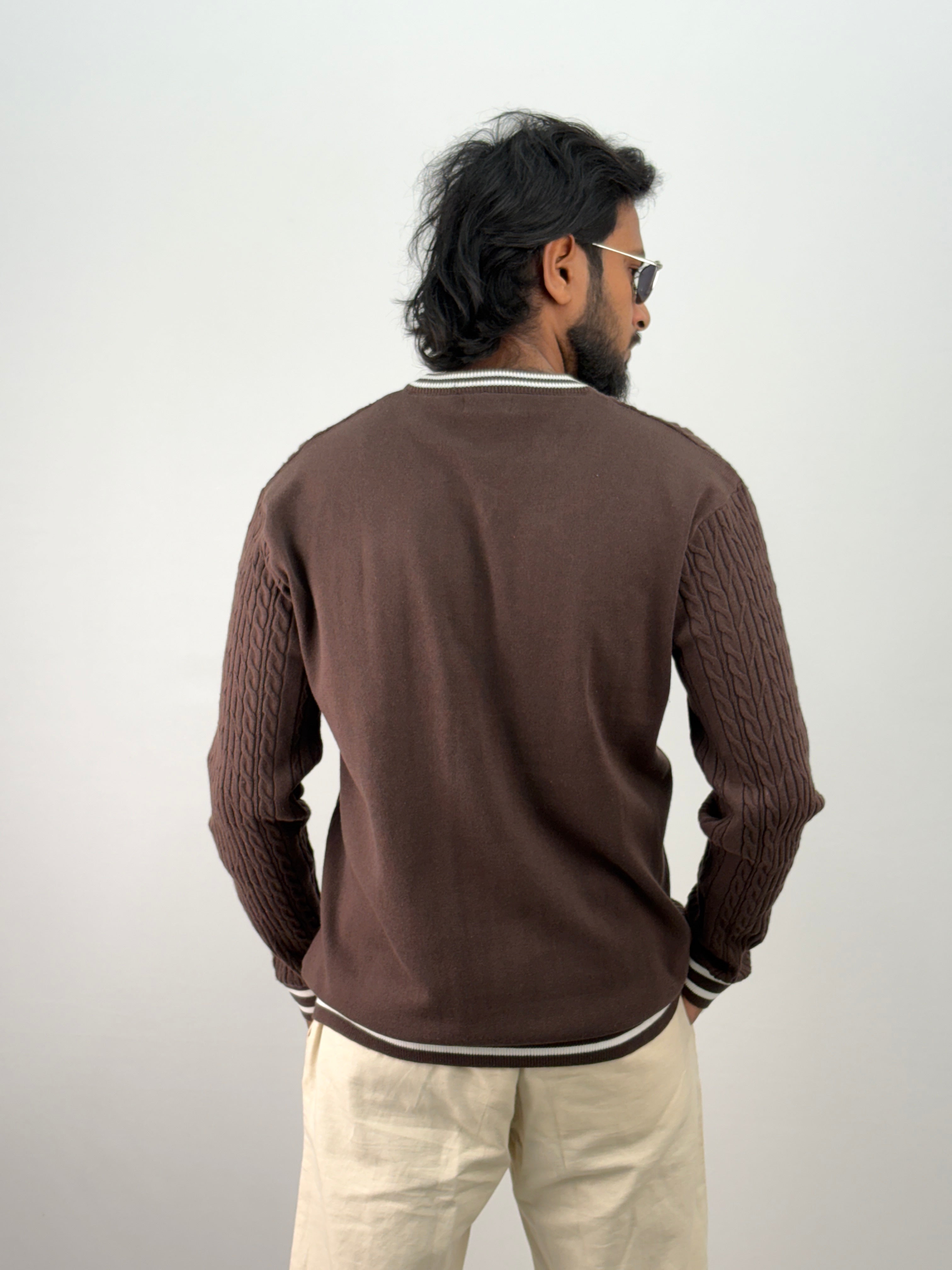Brown Full Sleeve T-Shirt