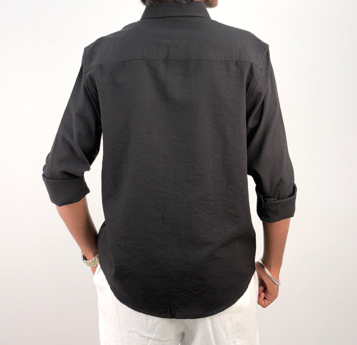 Black IMP Linen Shirt