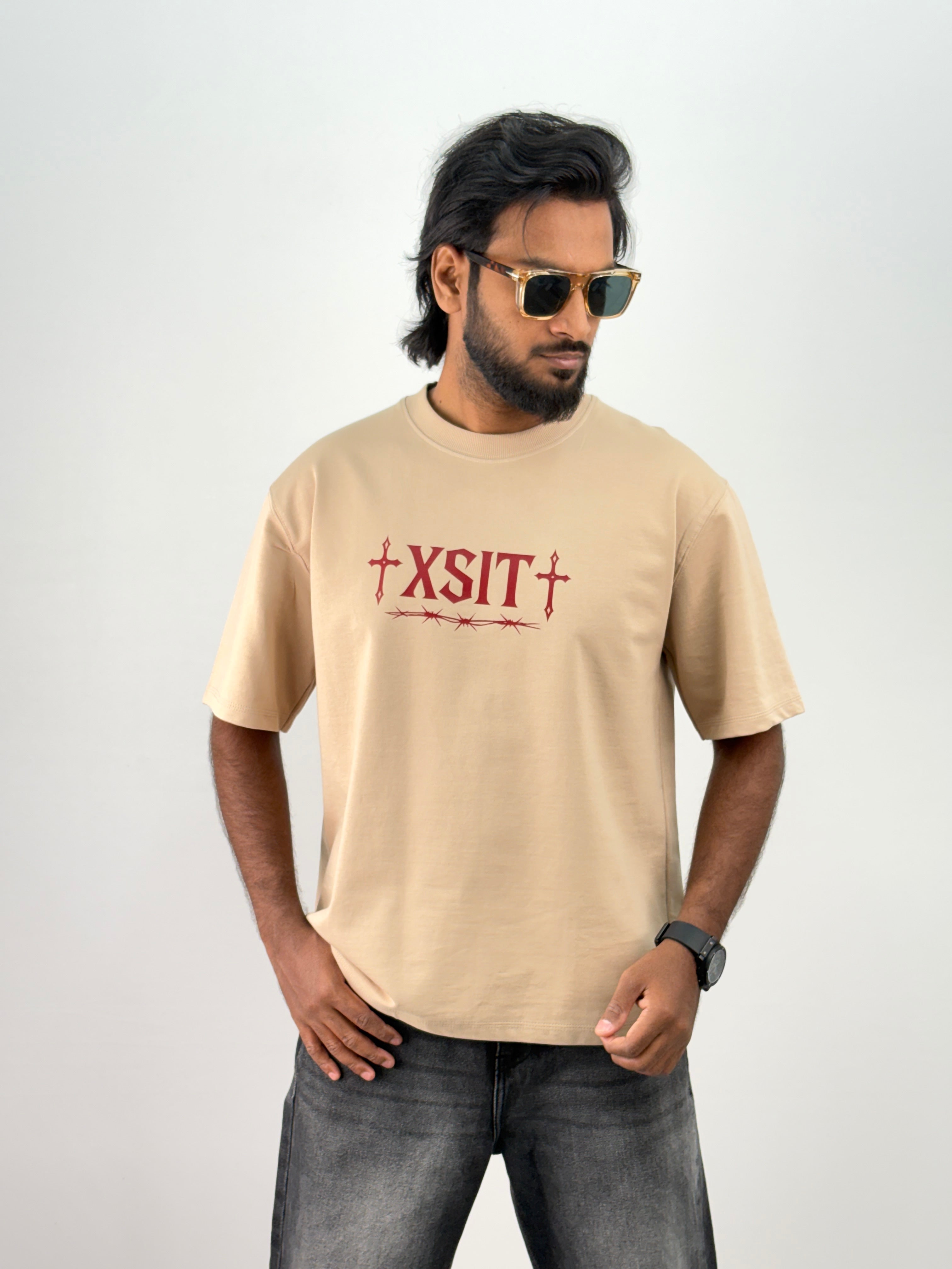 Beige 2 Oversized T-Shirt