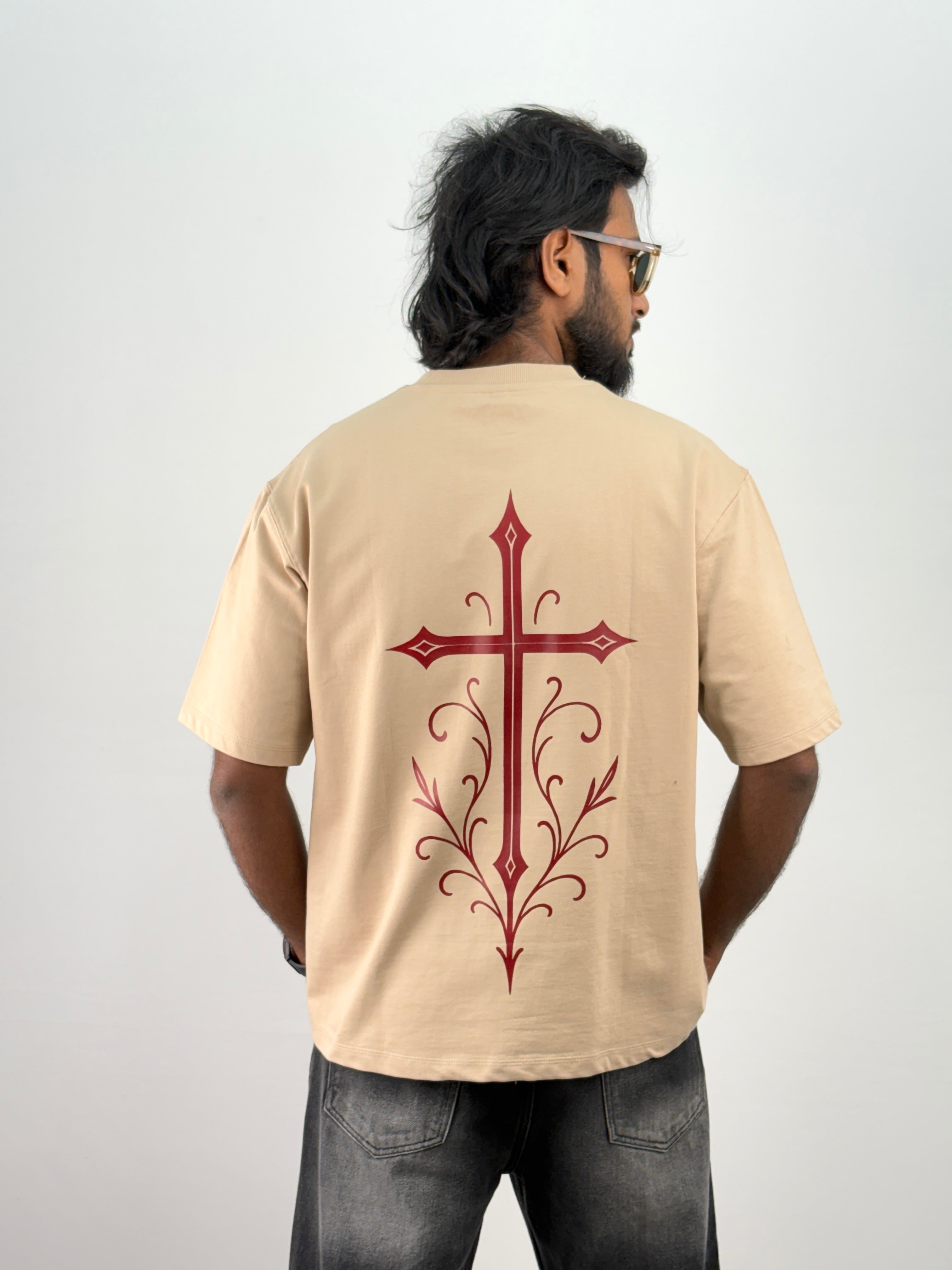 Beige 2 Oversized T-Shirt