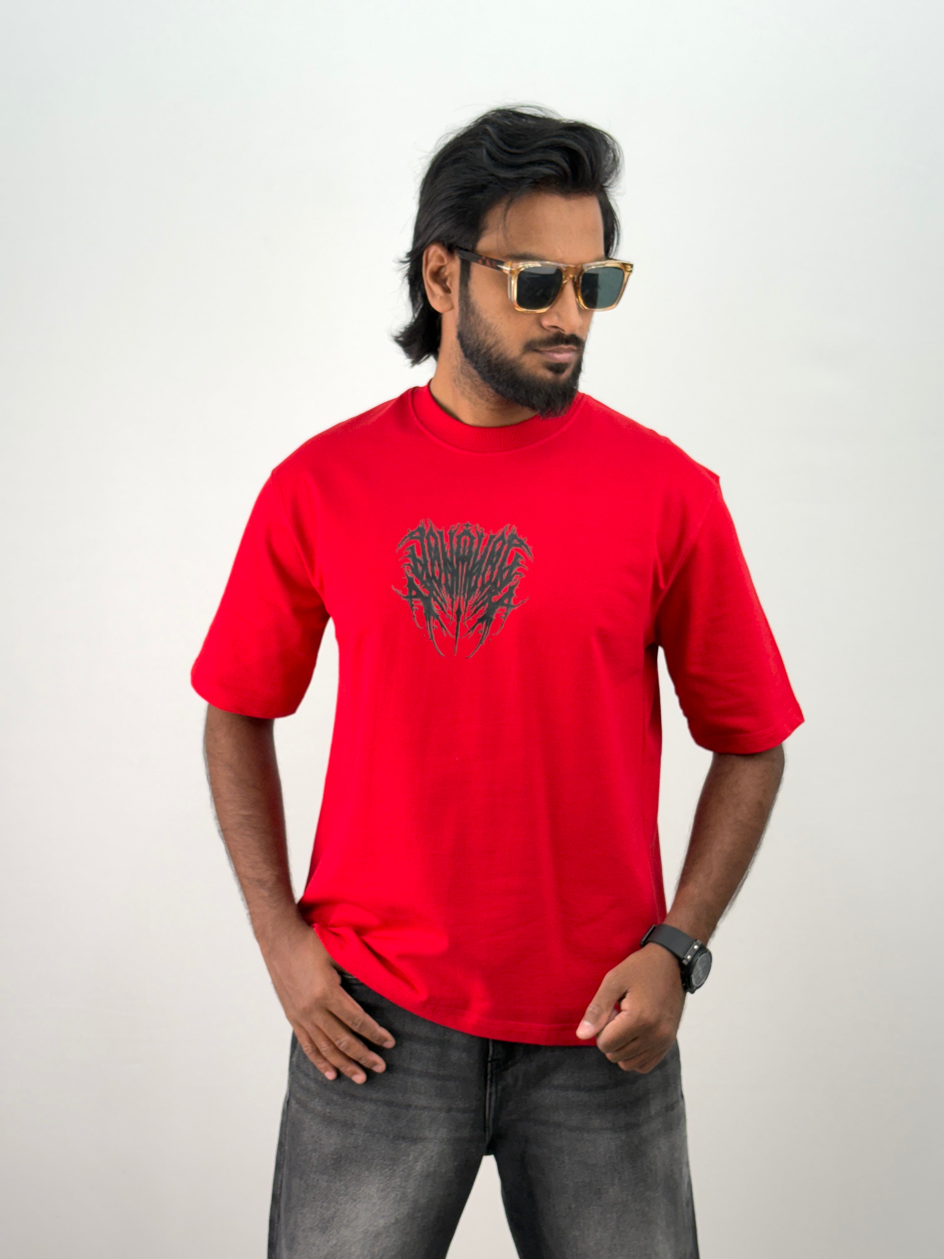 Red 1 Oversized T-Shirt