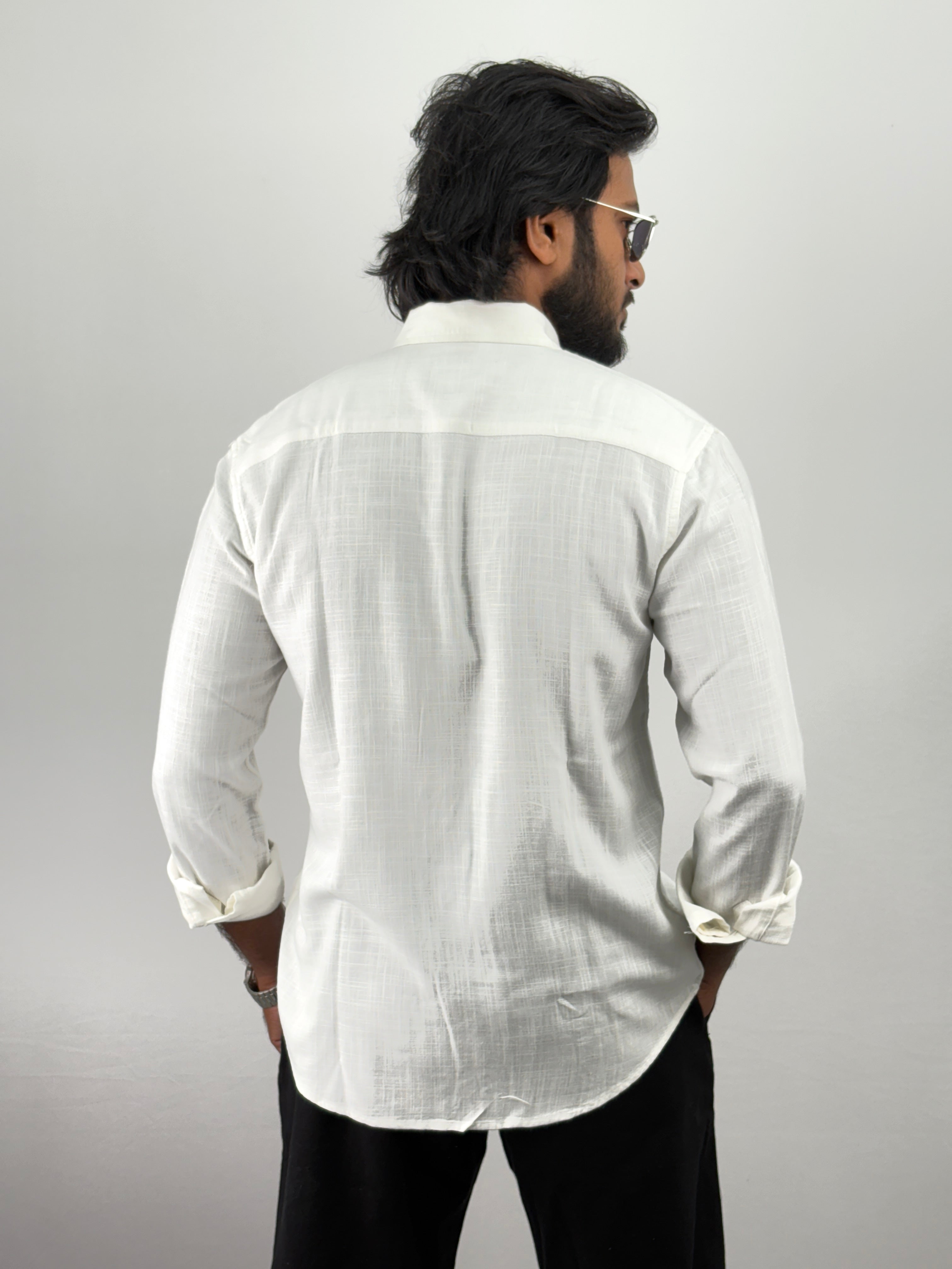 Off White Linen Shirt