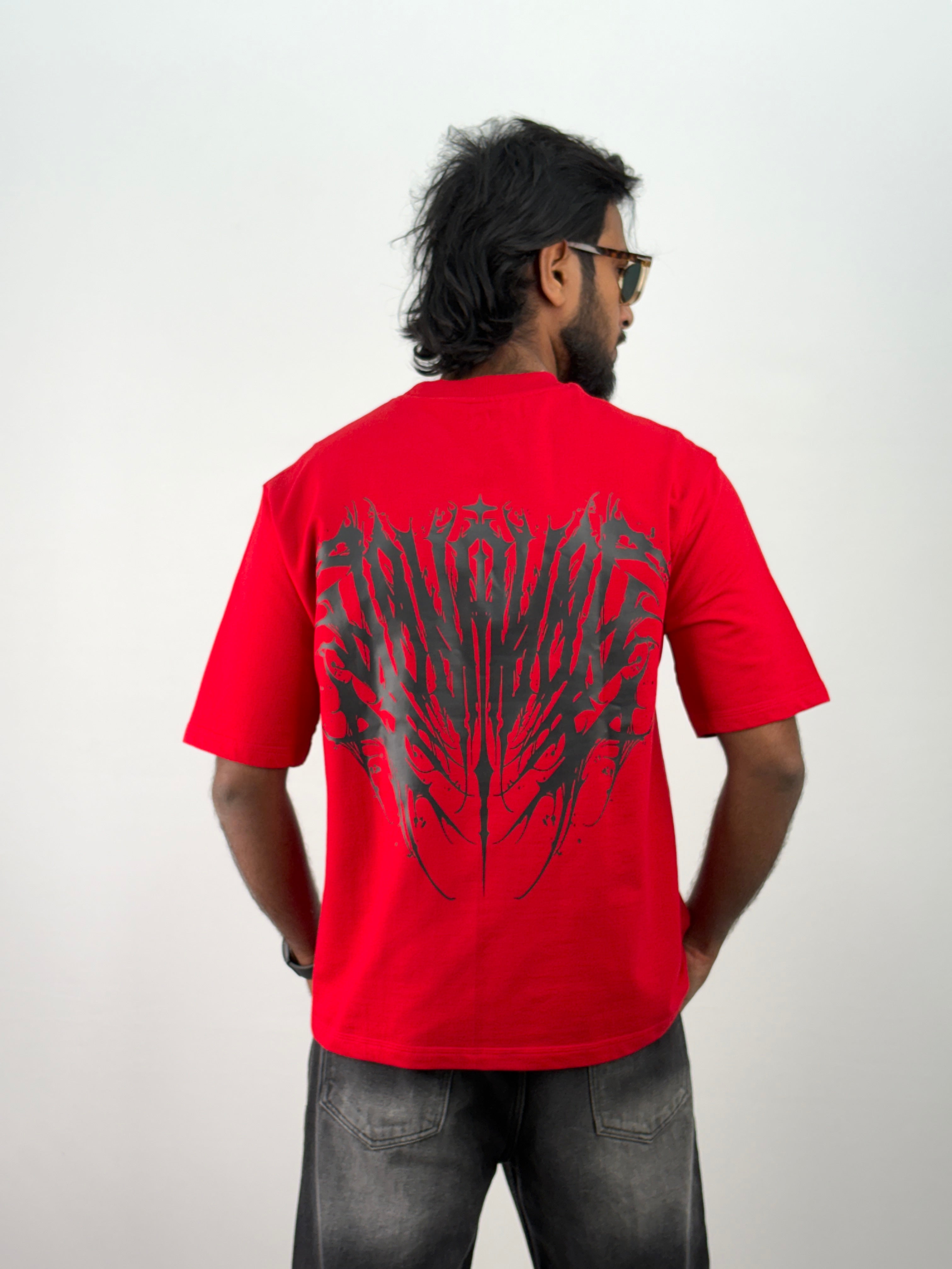 Red 1 Oversized T-Shirt