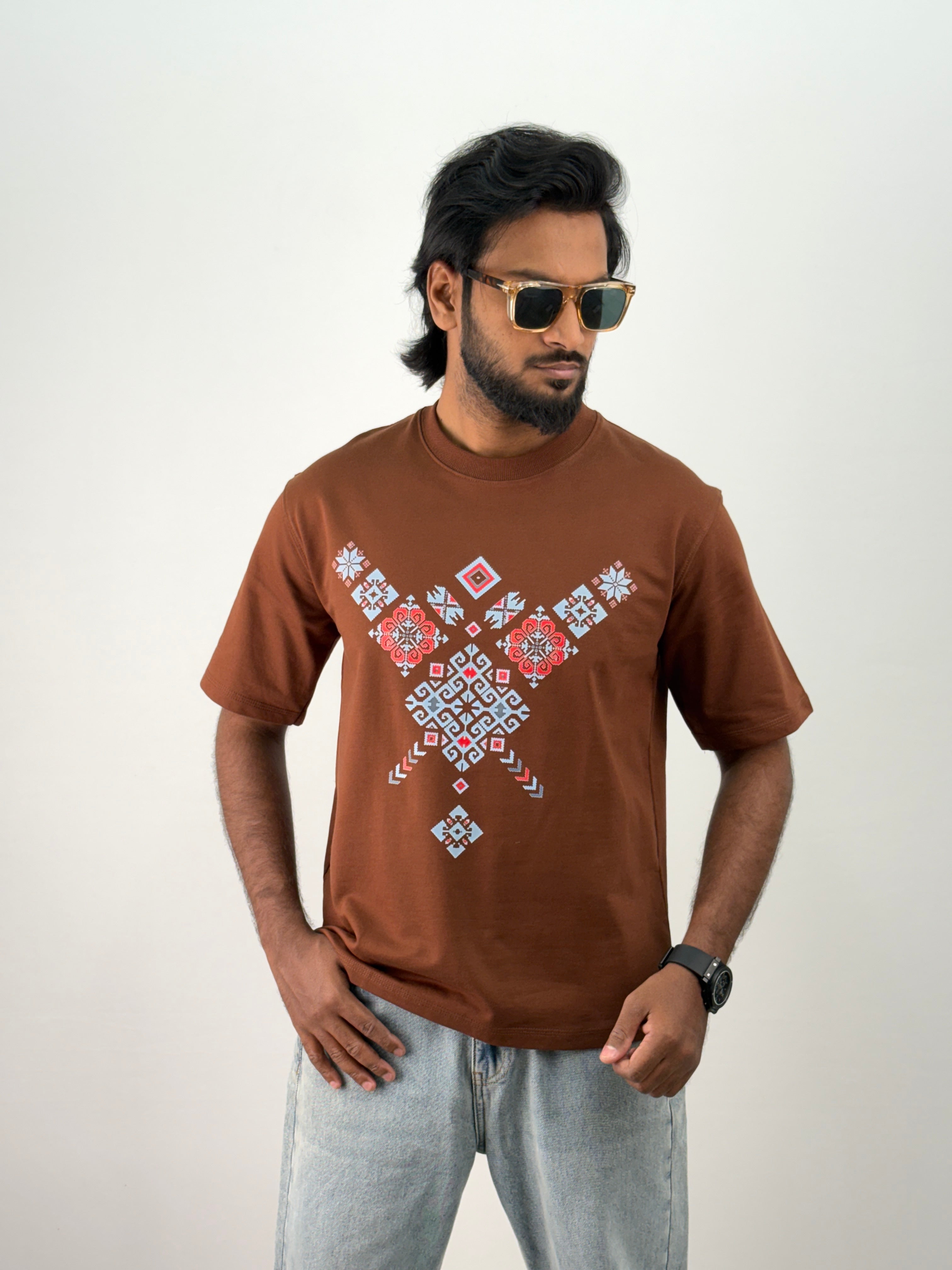 Brown 2 Oversized T-Shirt