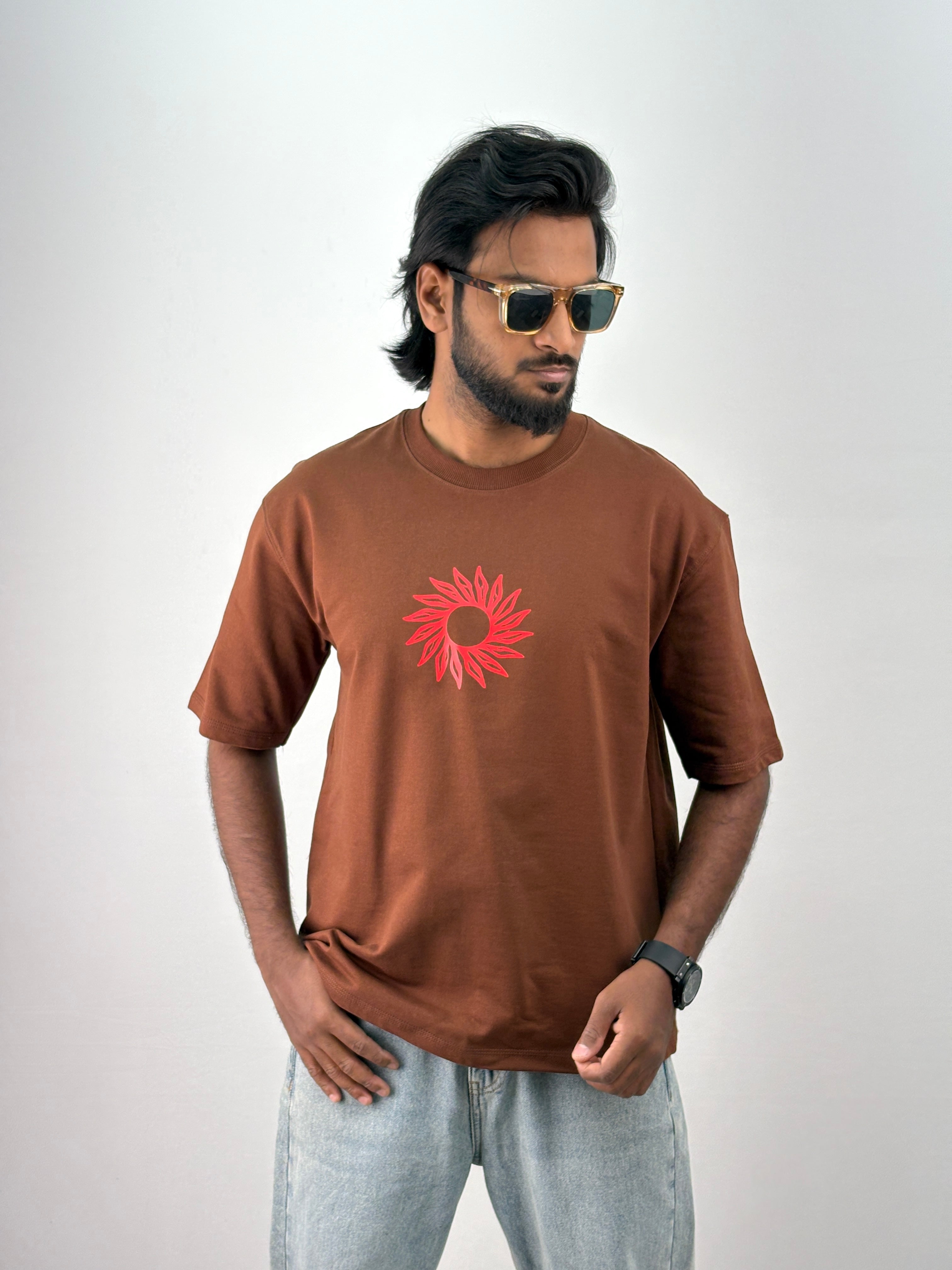 Brown 1 Oversized T-Shirt