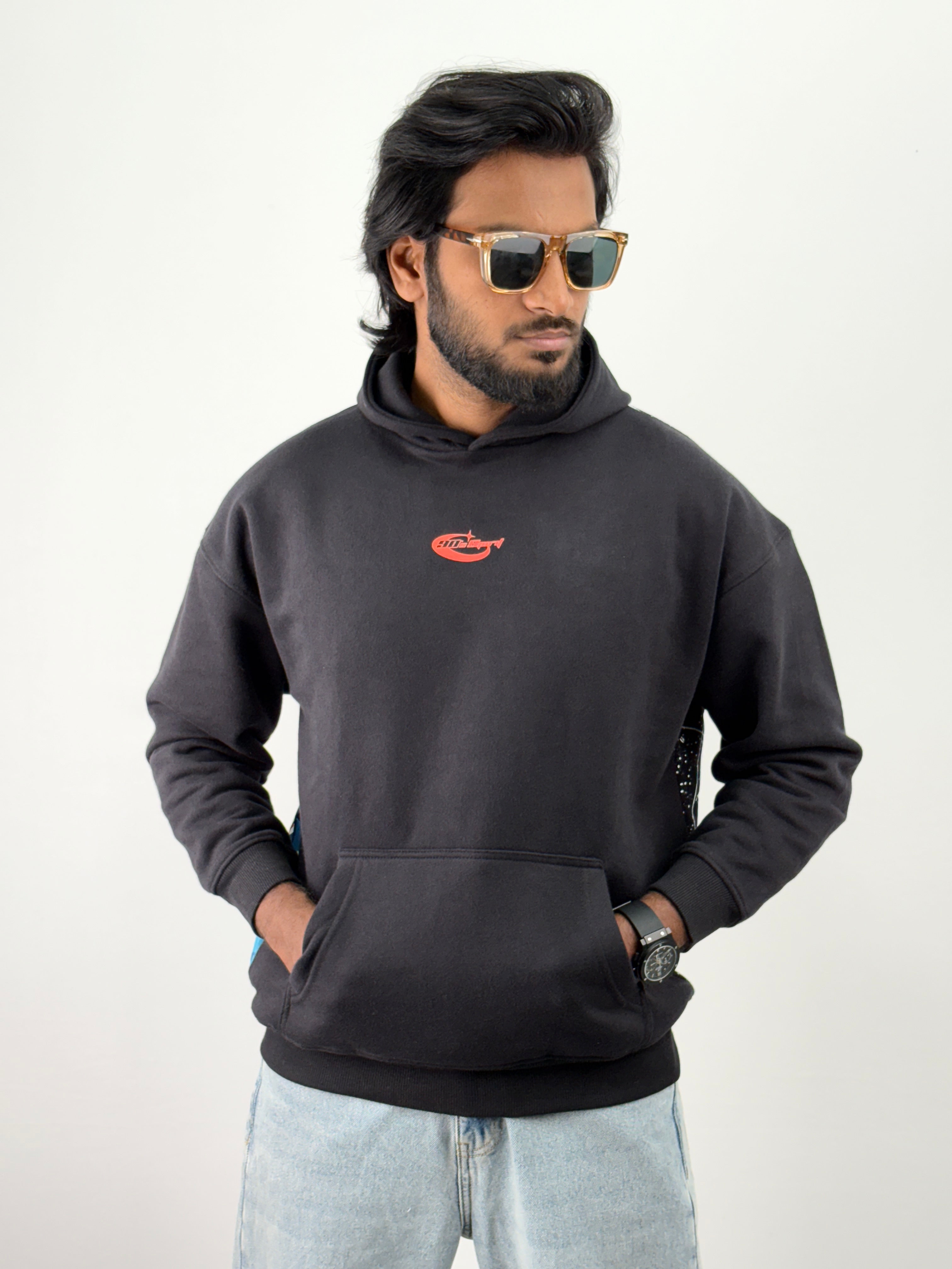 Black Oversized Hoodie