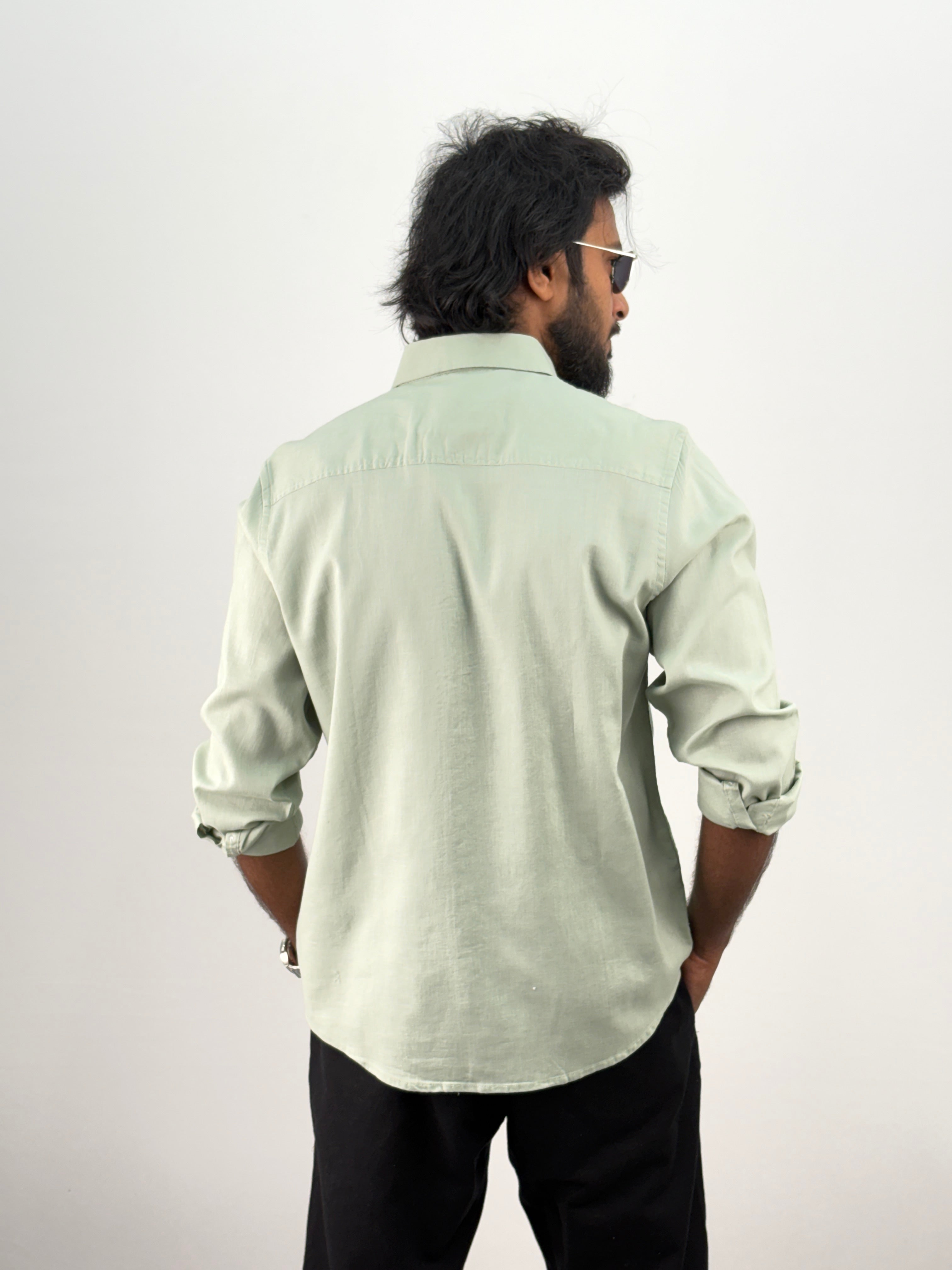 Light Green Linen Shirt