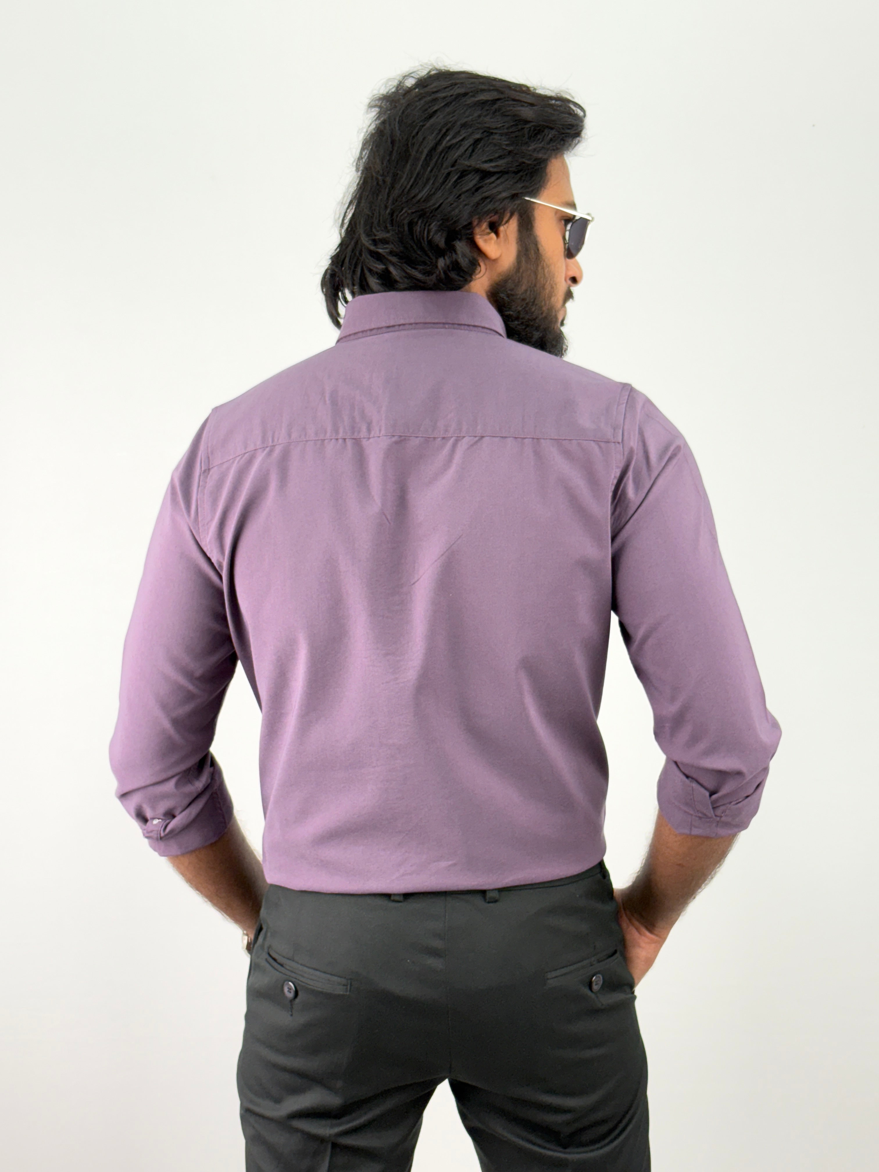 Lavender Plain Oxford Shirt
