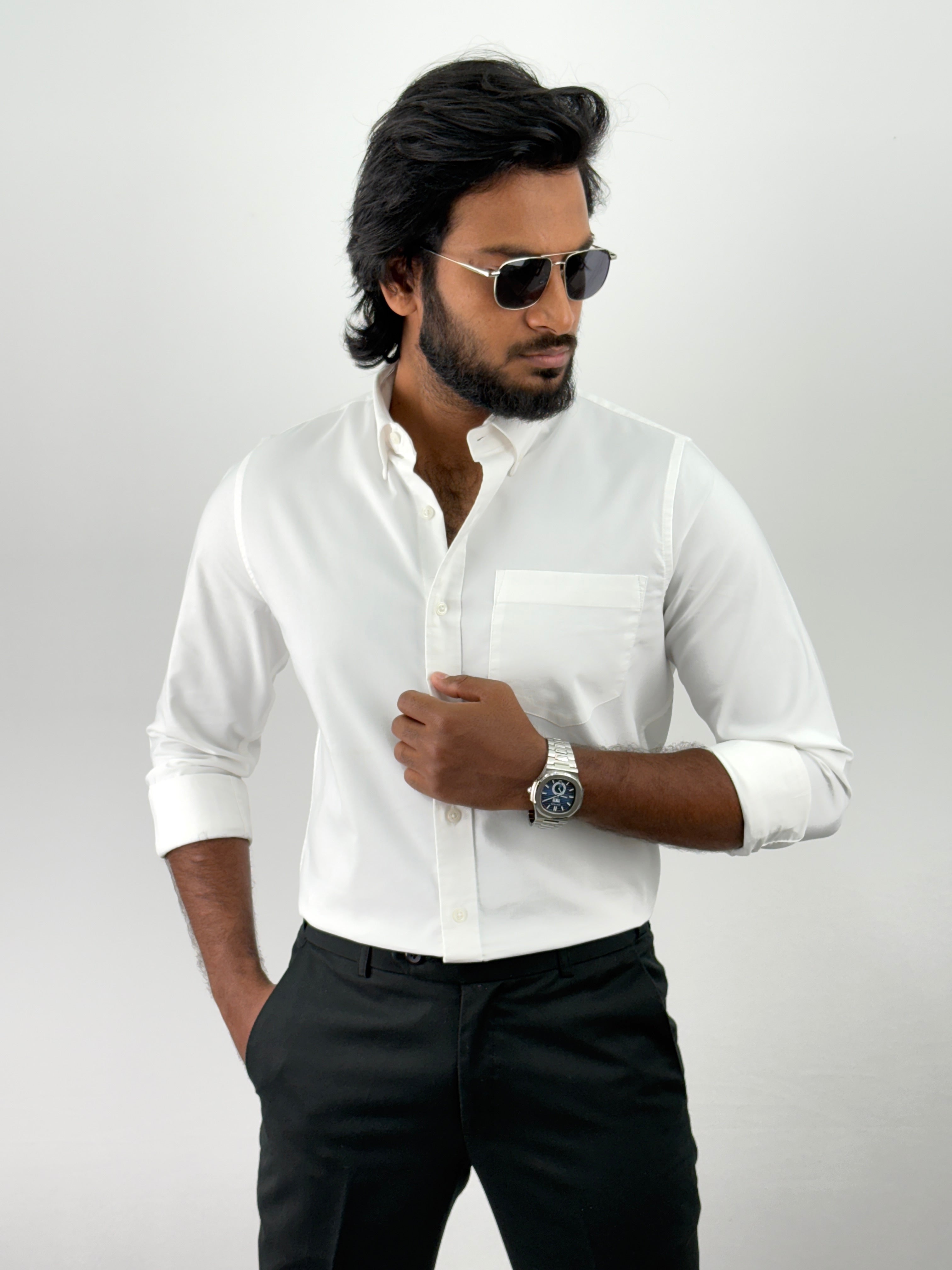White Plain Oxford Shirt