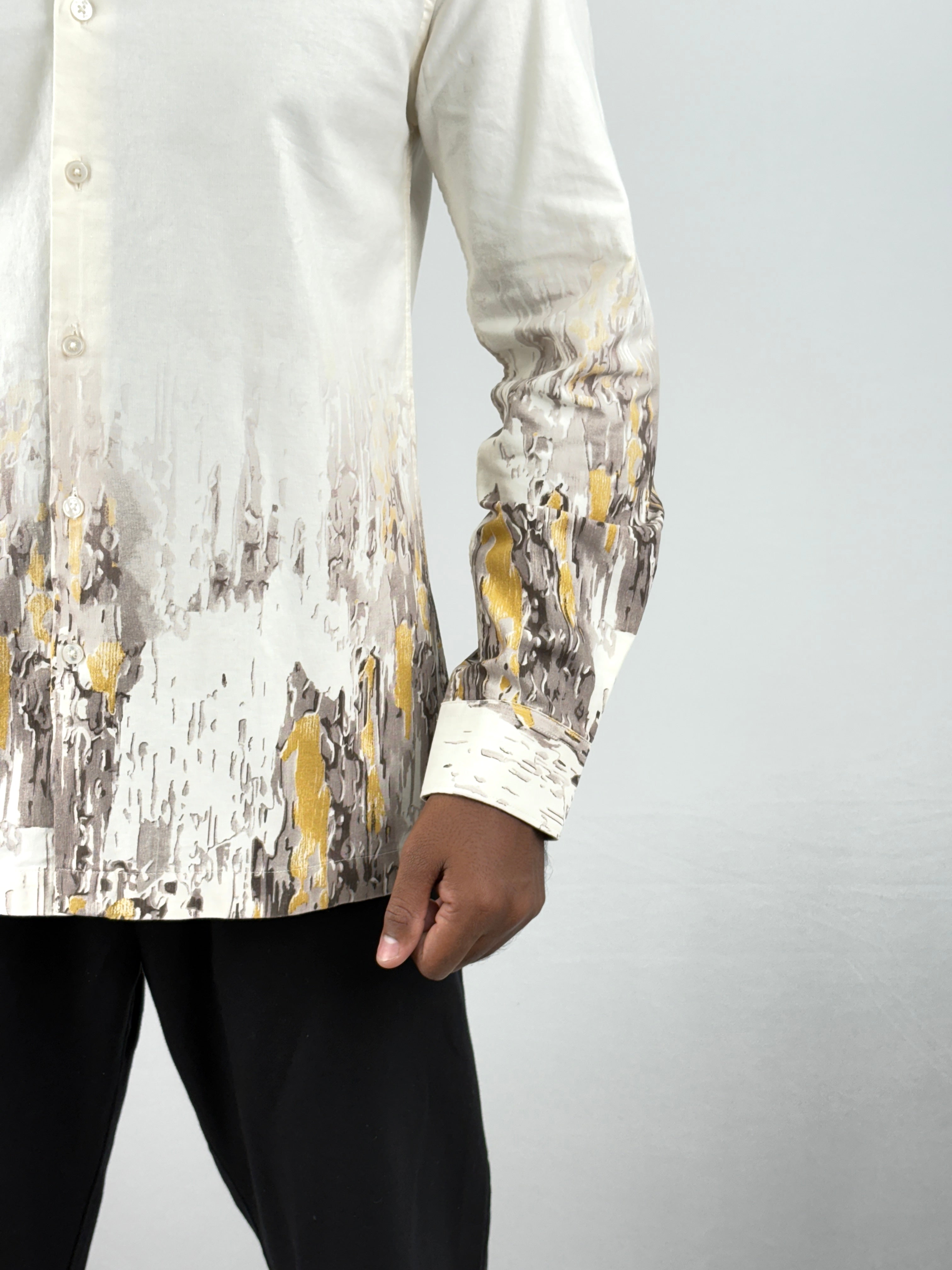 Beige Digital Printed Shirt 4