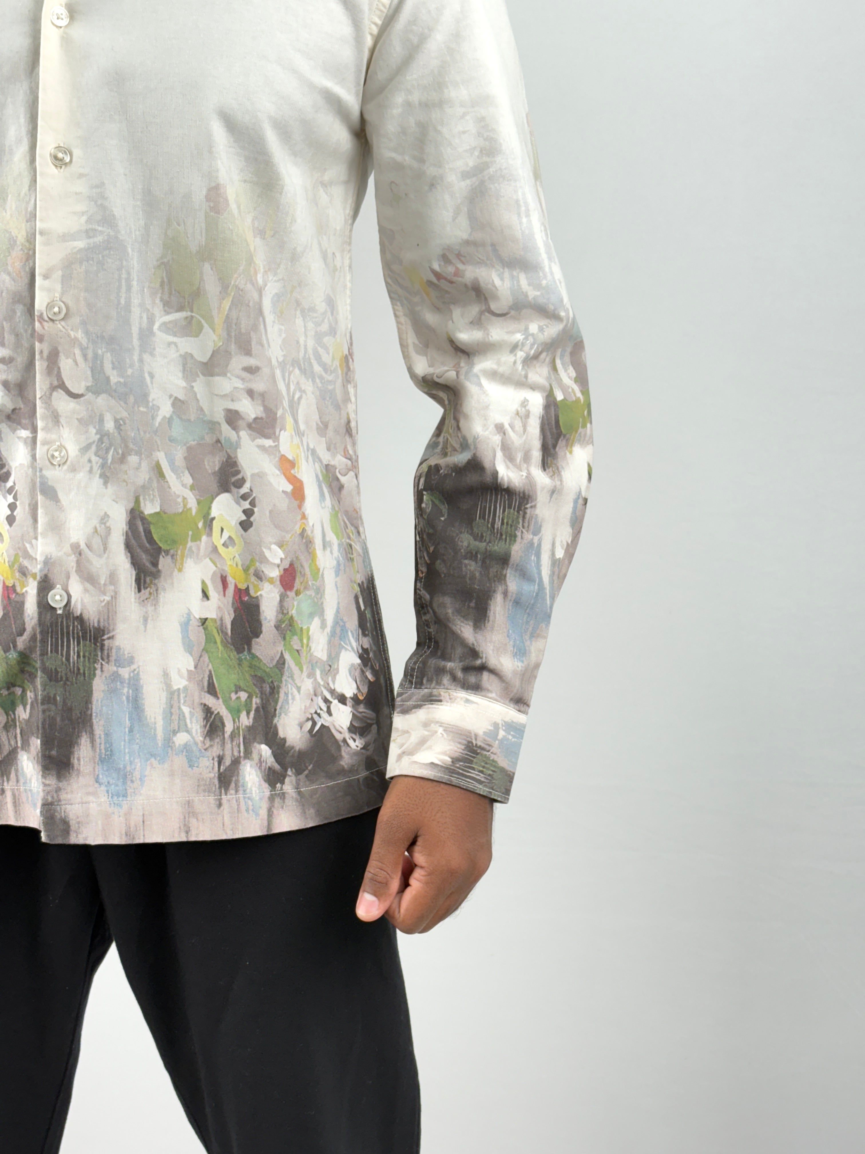 Beige Digital Printed Shirt 5