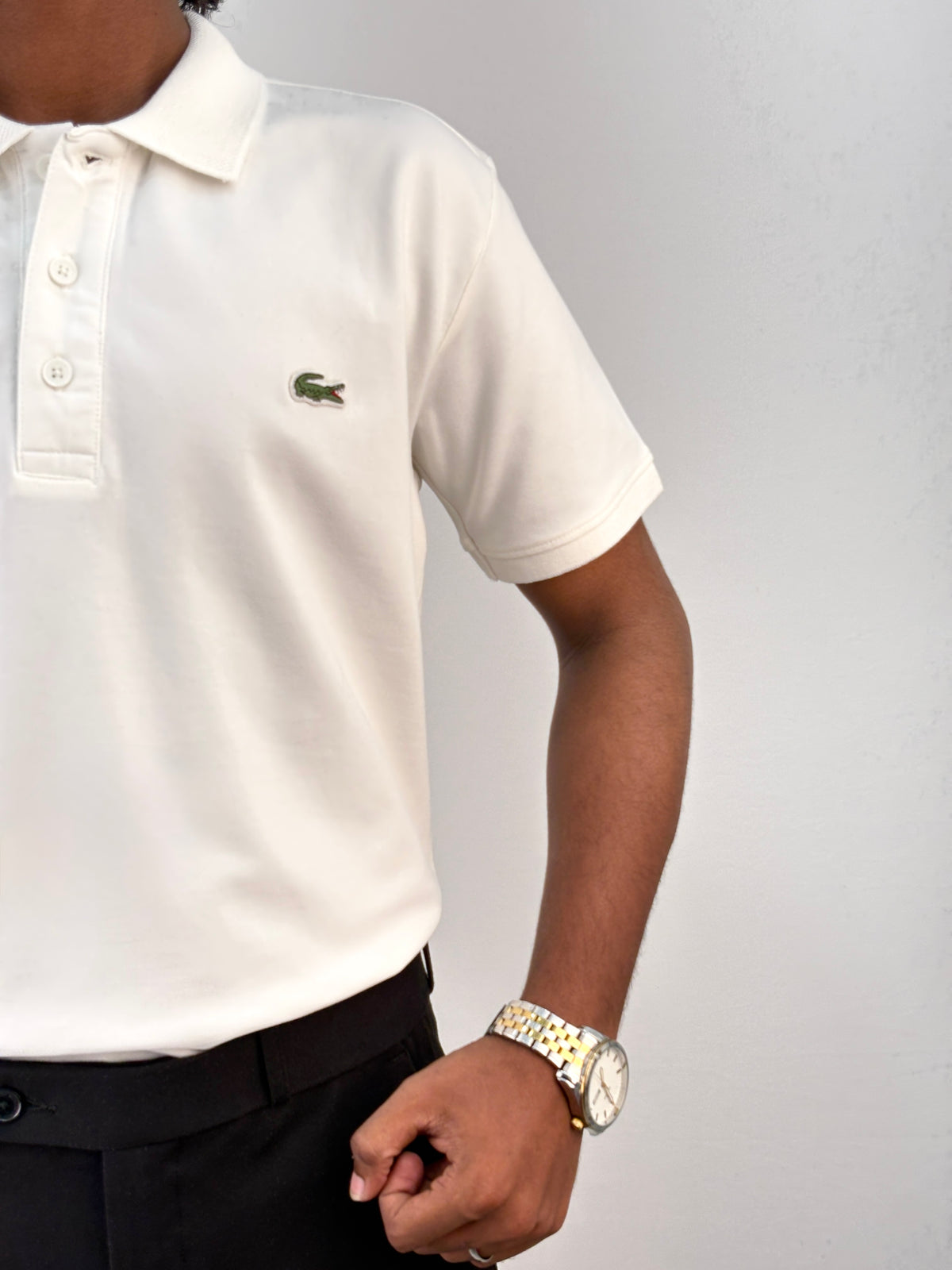White Half Sleeve Polo T-shirt