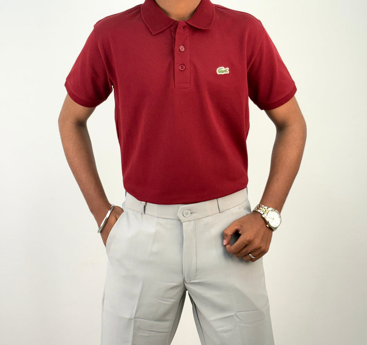 Red Half Sleeve Polo T-shirt