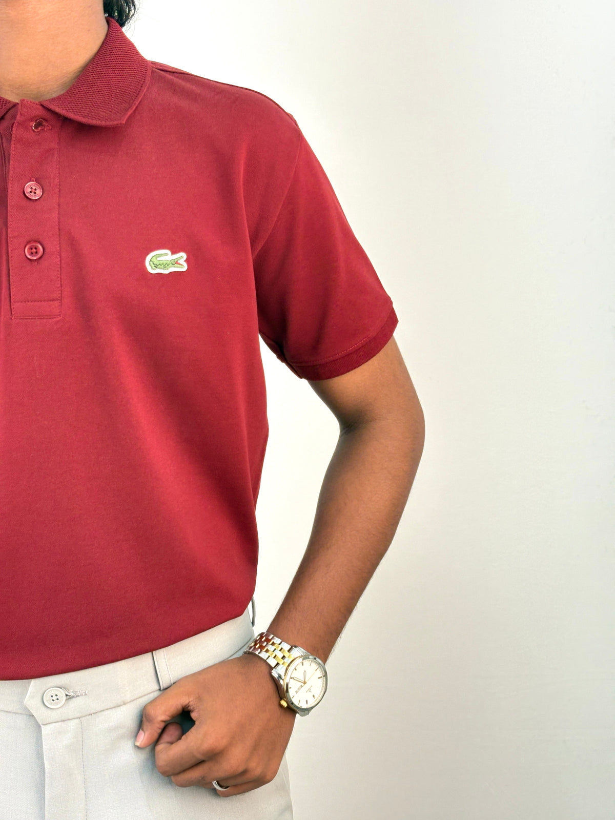 Red Half Sleeve Polo T-shirt