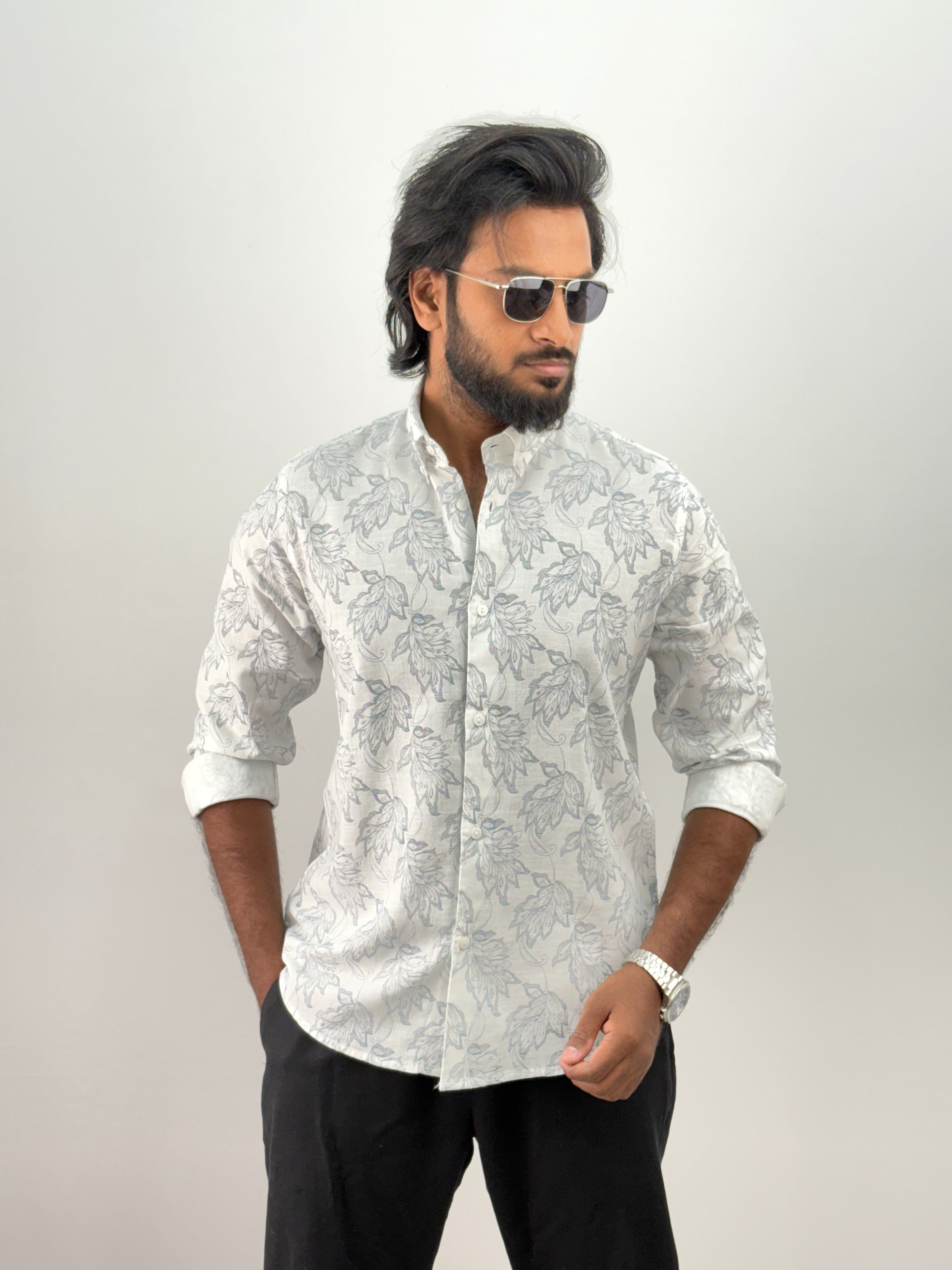 White Printed Shirt