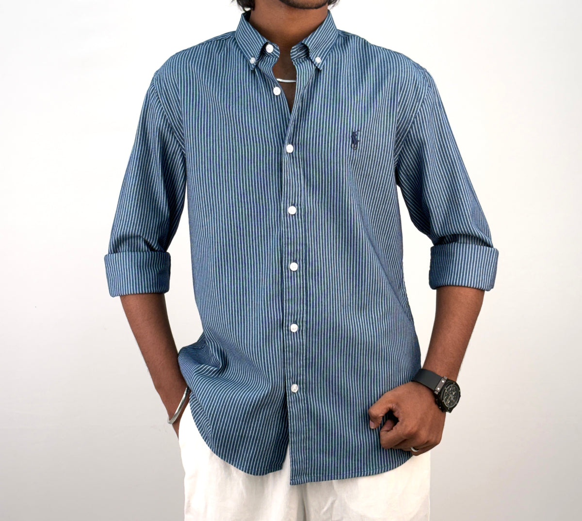 Blue  Stripe Shirt 1