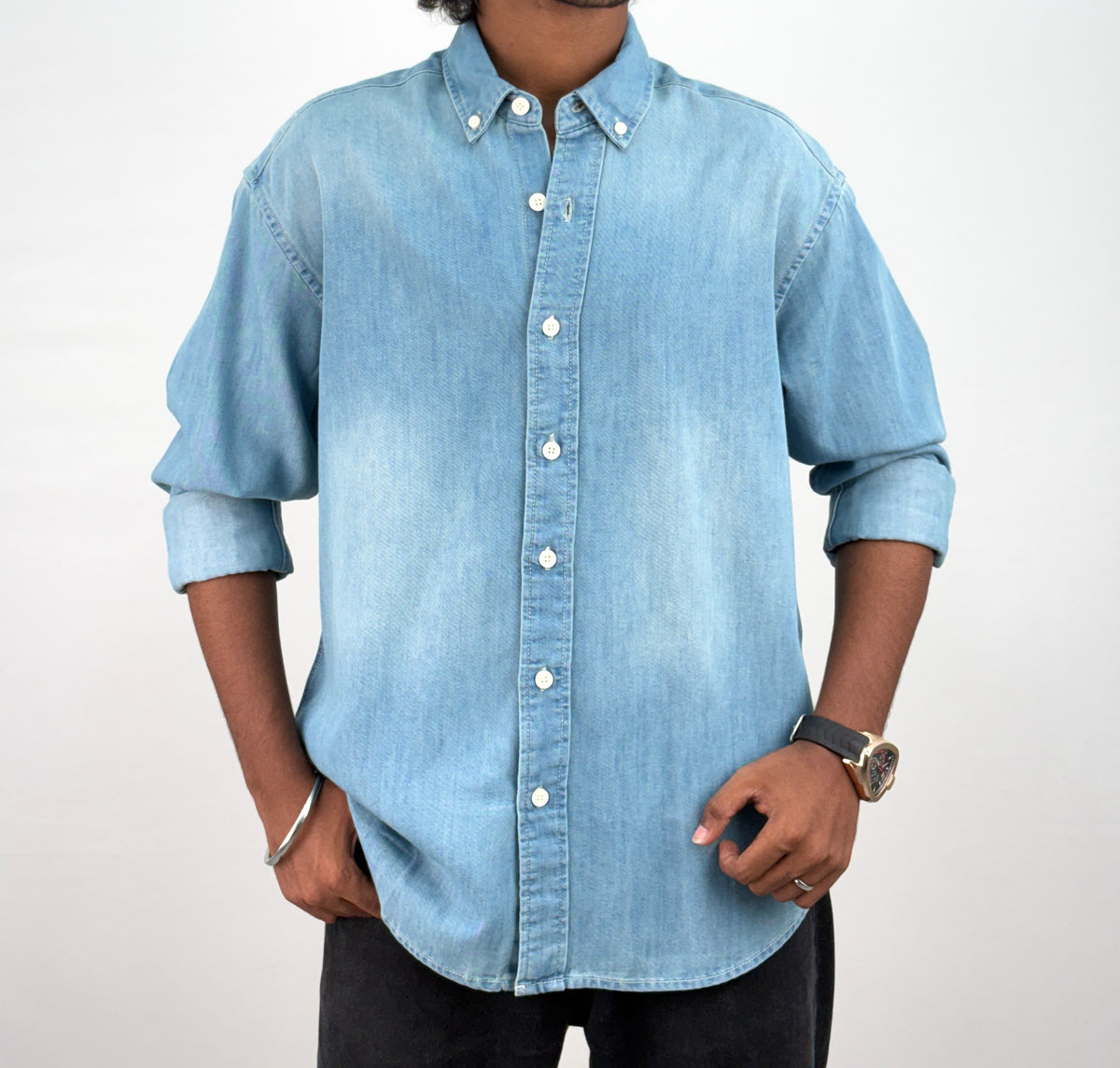Blue Shade Denim Shirt