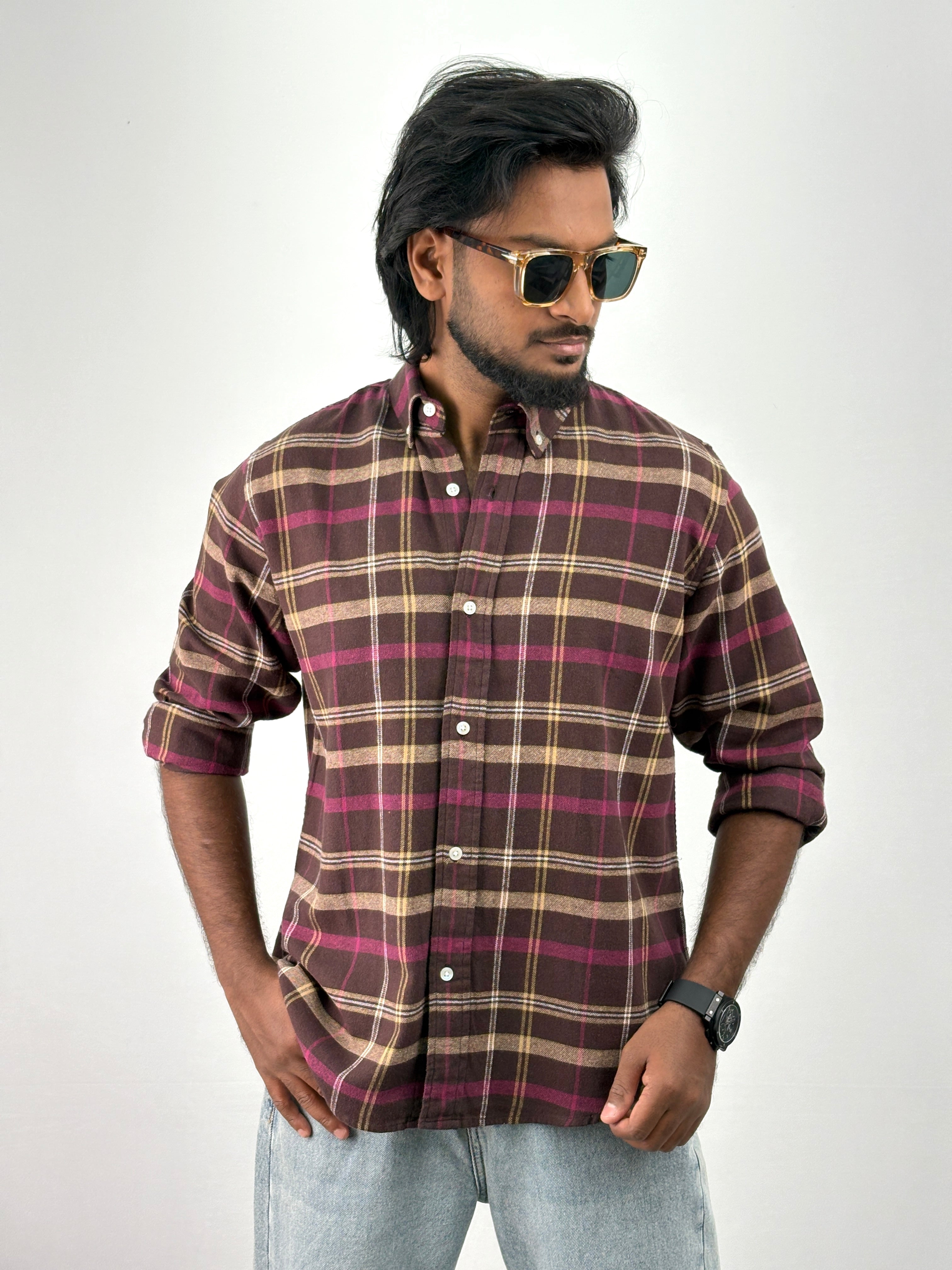 Brown Flannel Shirt