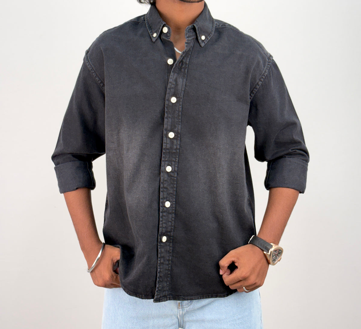 Black Denim Shirt