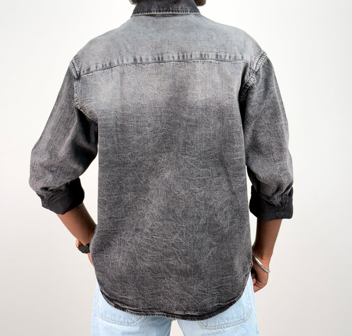 Grey Denim Shirt