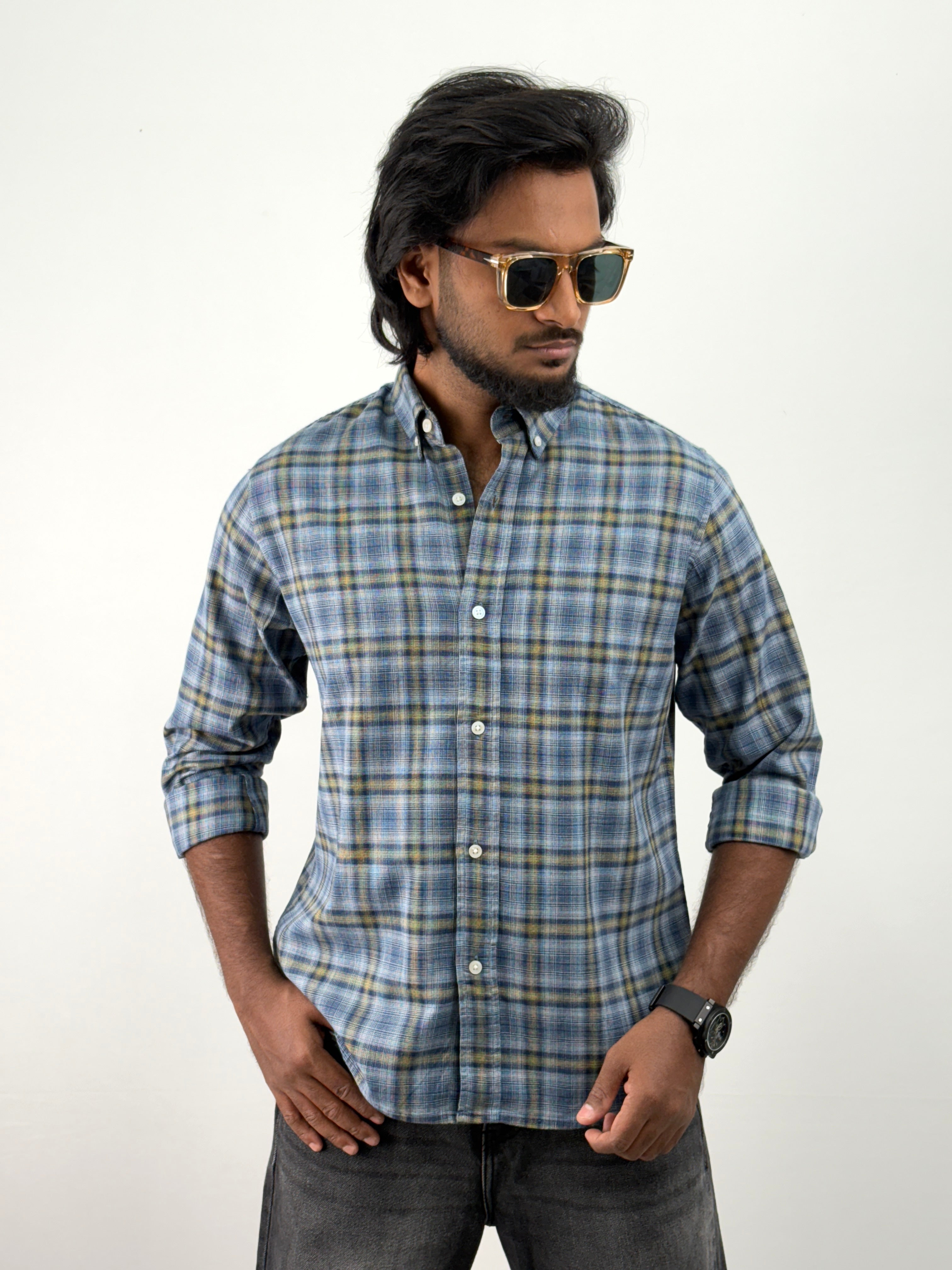 Blue Flannel Shirt