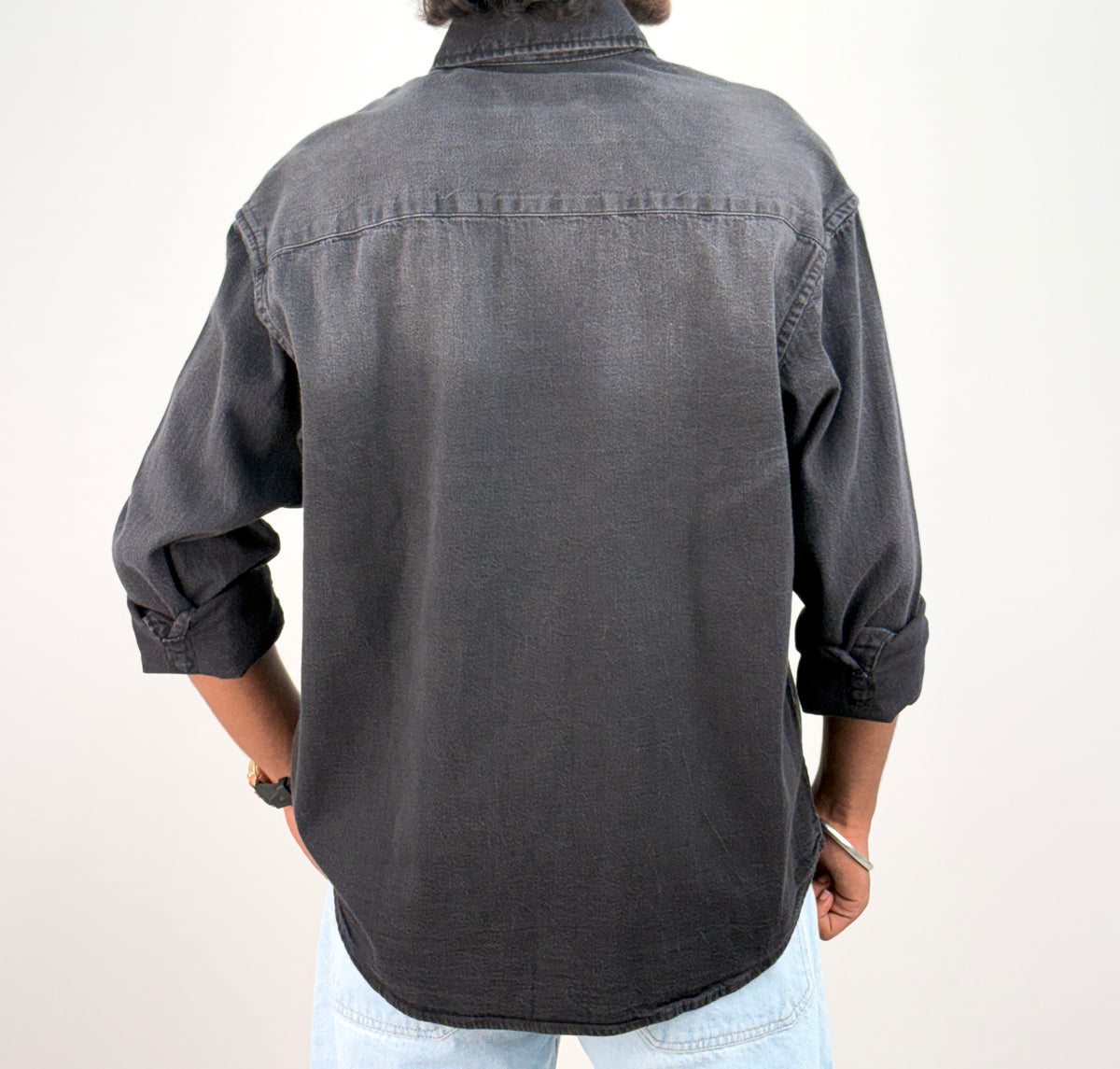 Black Shade Denim Shirt