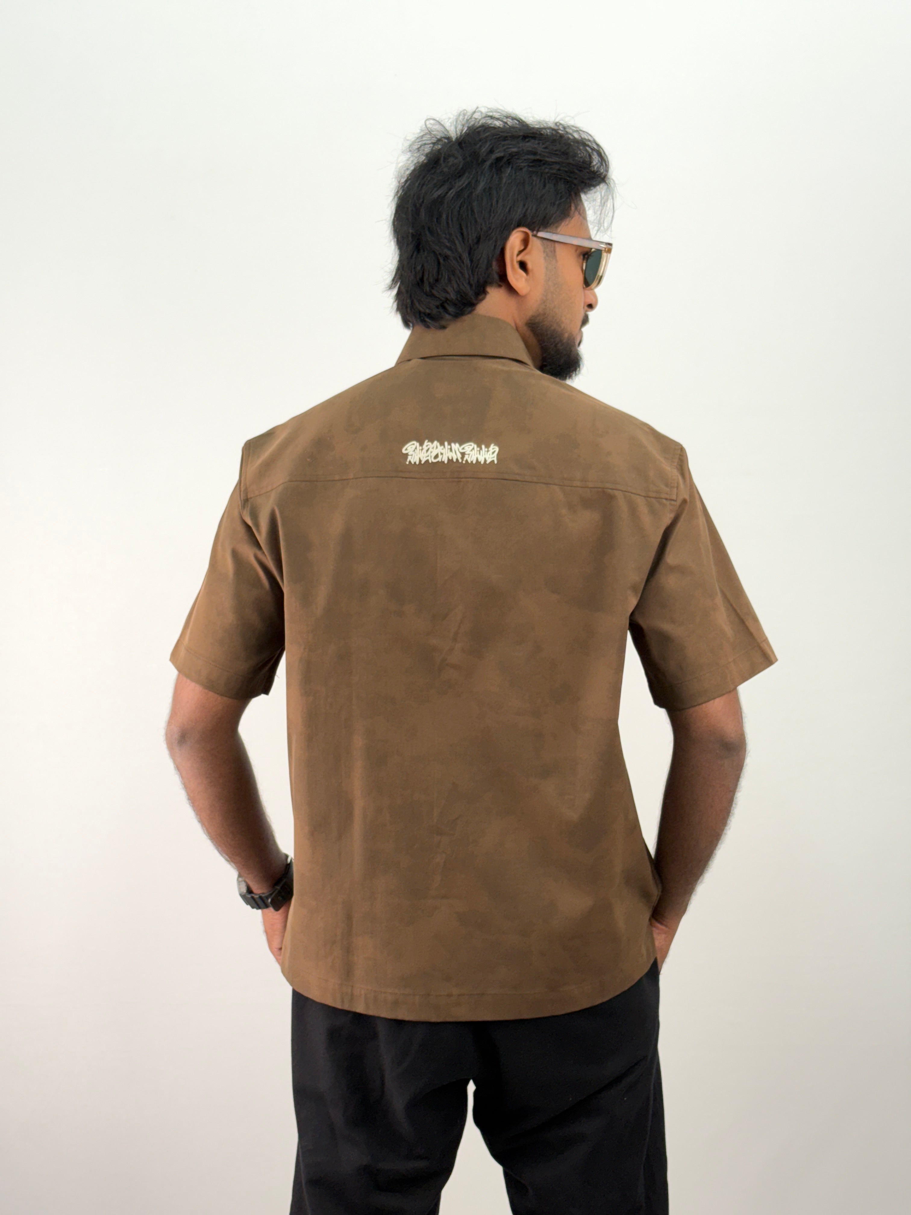 Brown IMP Boxy Fit Shirt