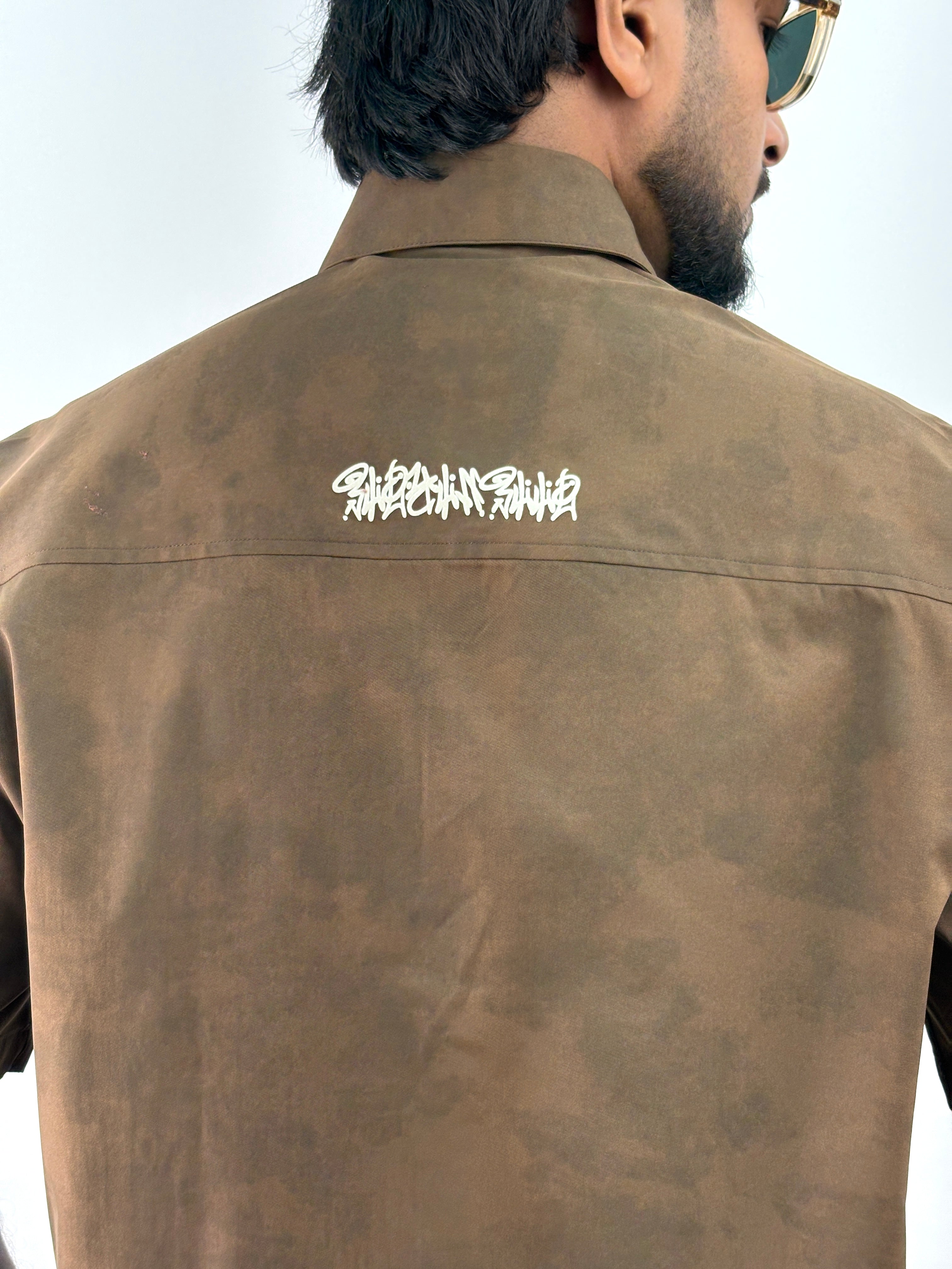 Brown IMP Boxy Fit Shirt