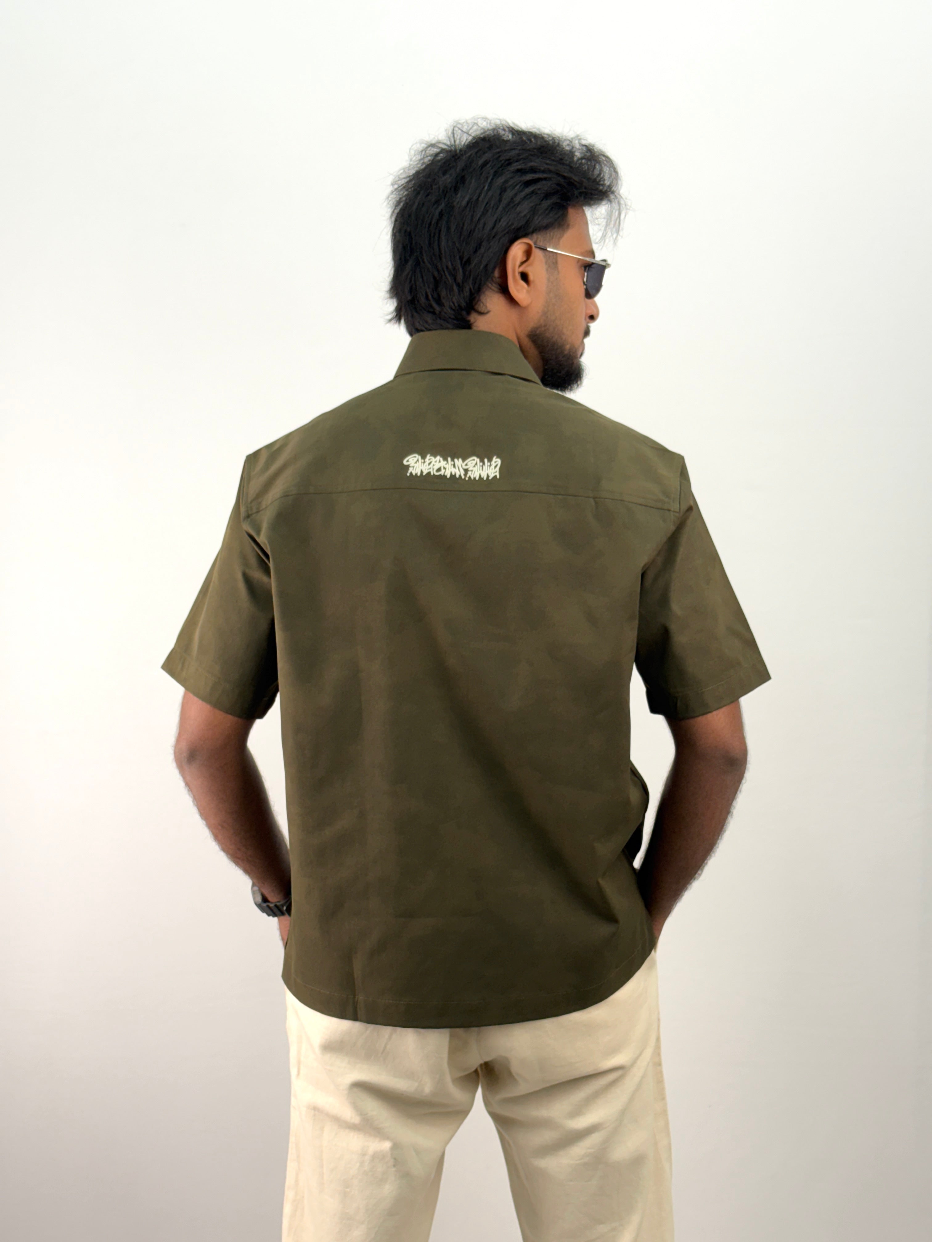 Green IMP Boxy Fit Shirt