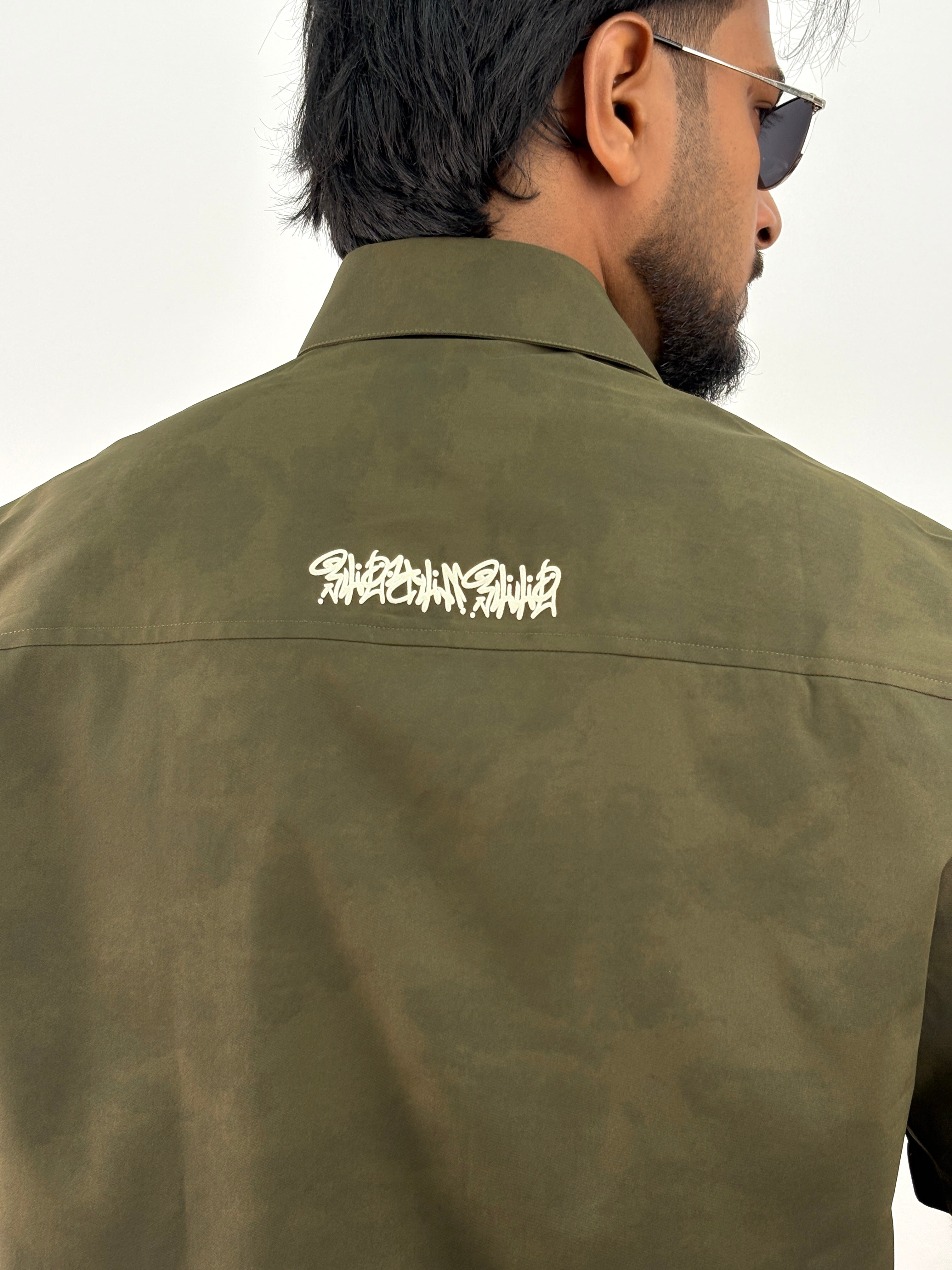 Green IMP Boxy Fit Shirt