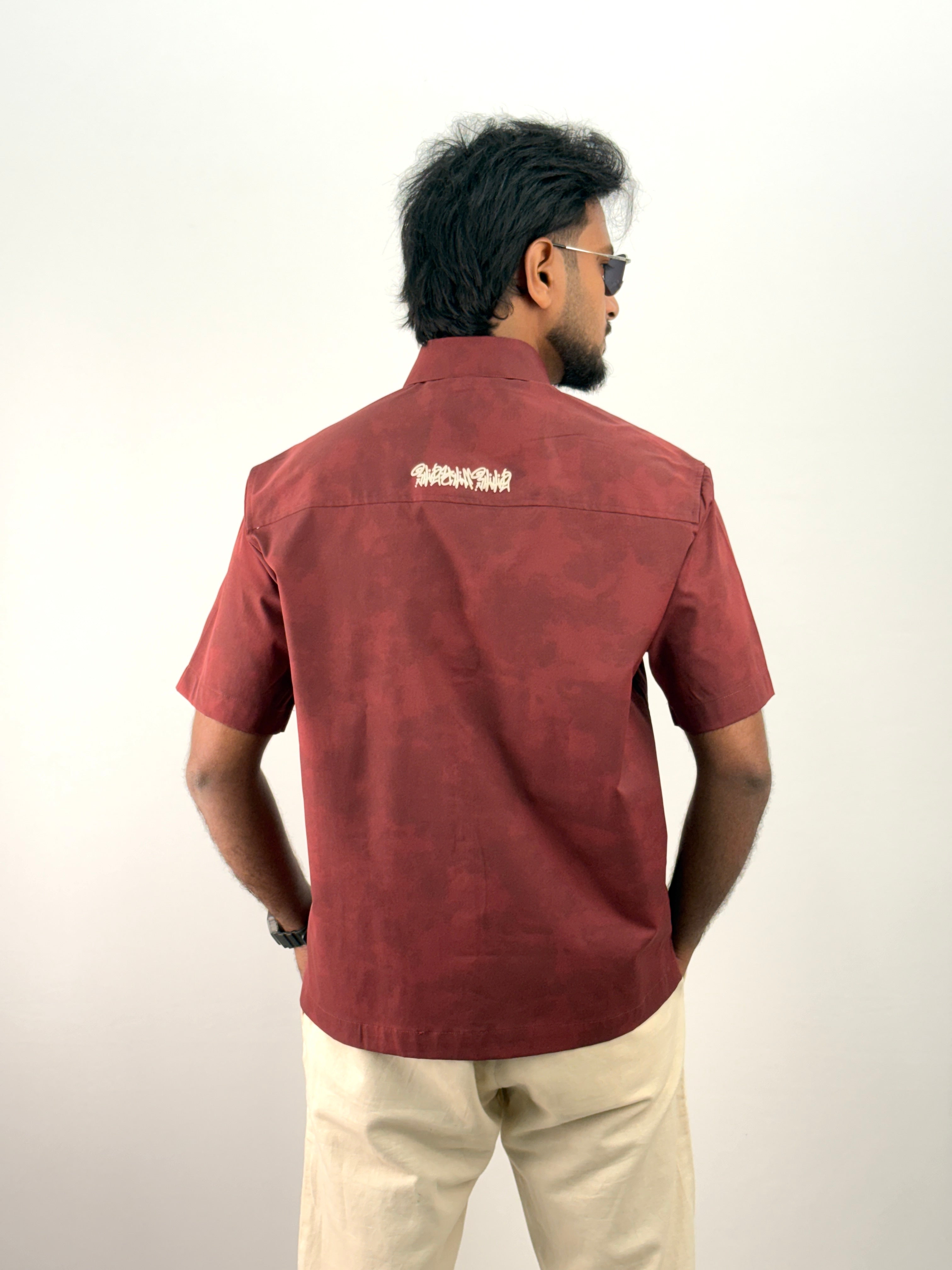 Red IMP Boxy Fit Shirt