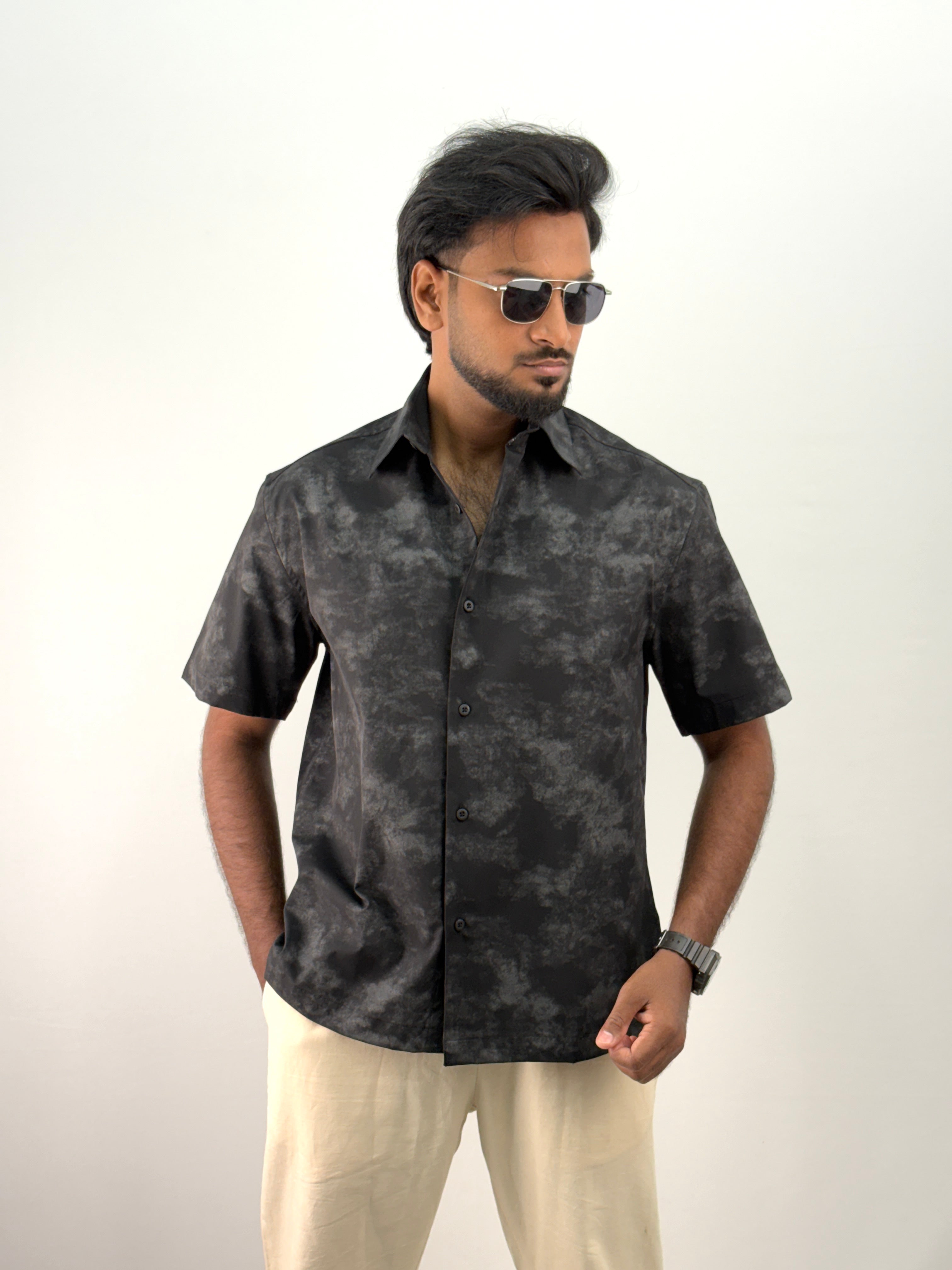 Black IMP Boxy Fit Shirt