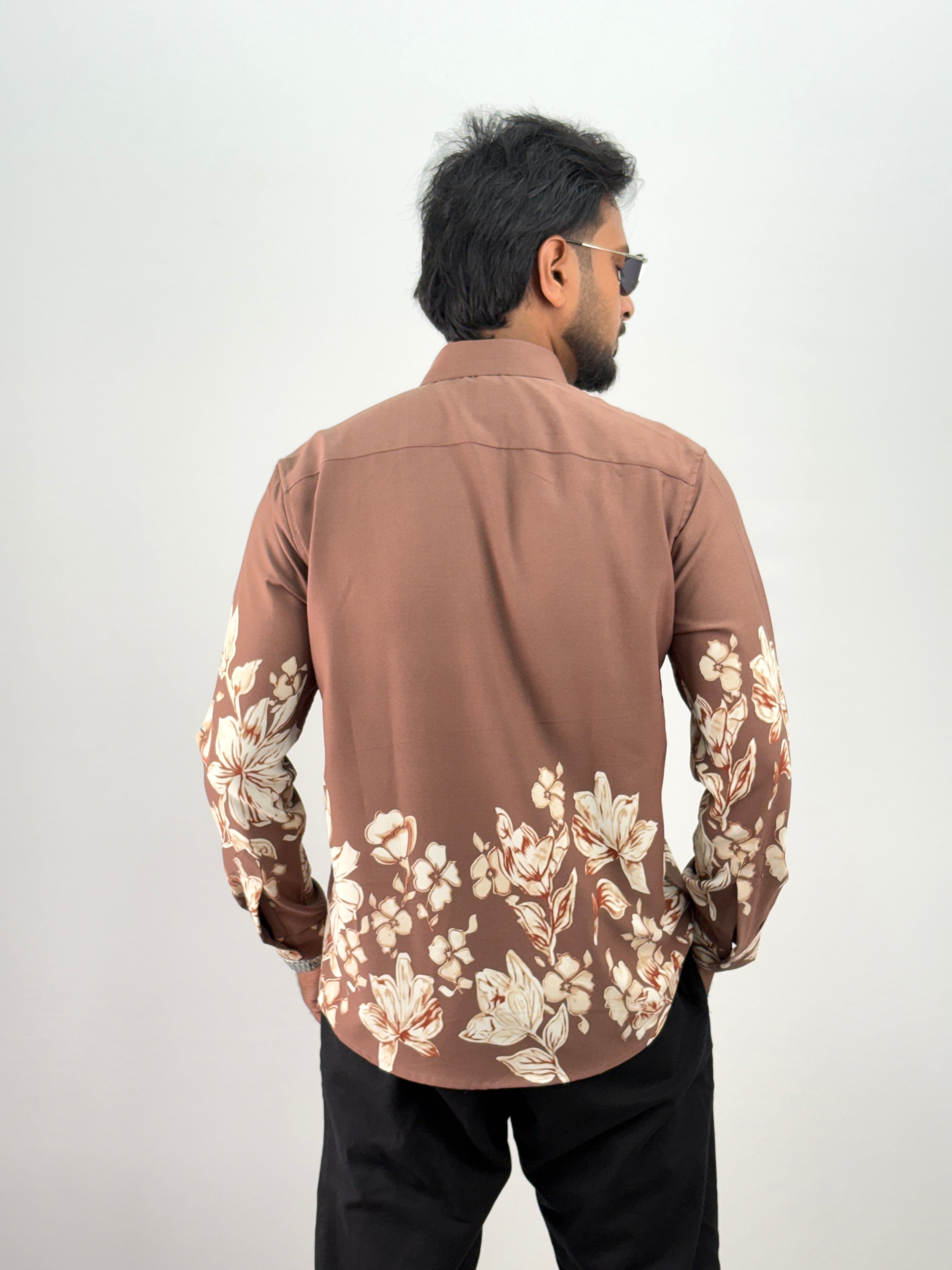 Mauve Bottom Printed Shirt 4