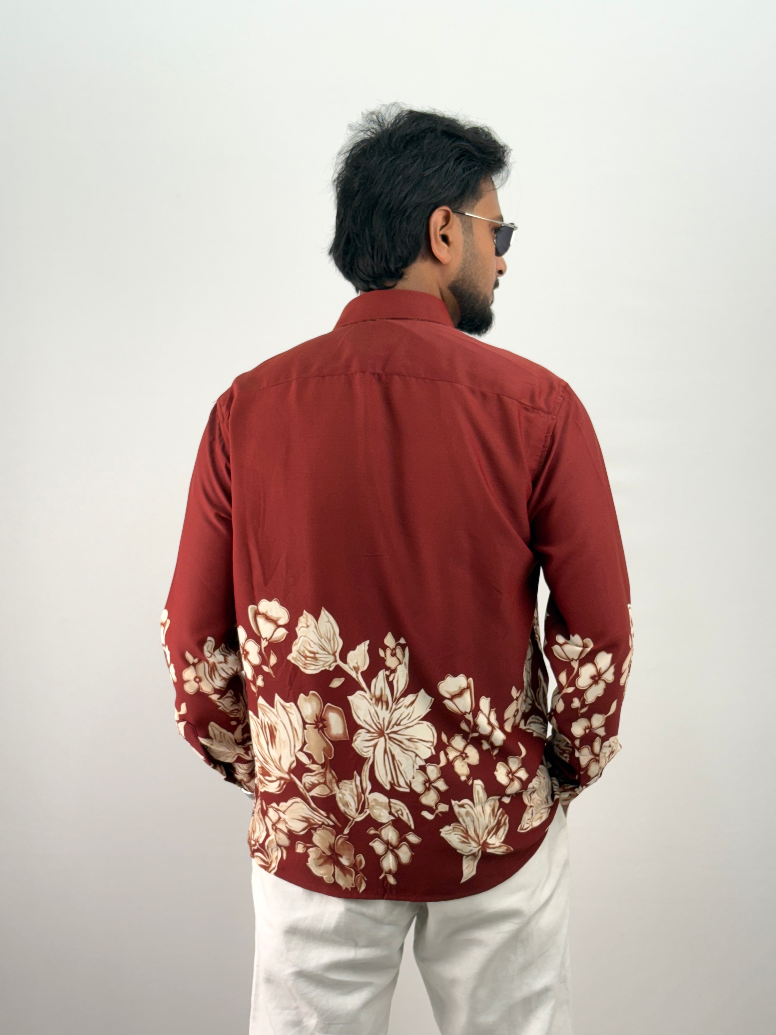 Red Bottom Printed Shirt 4