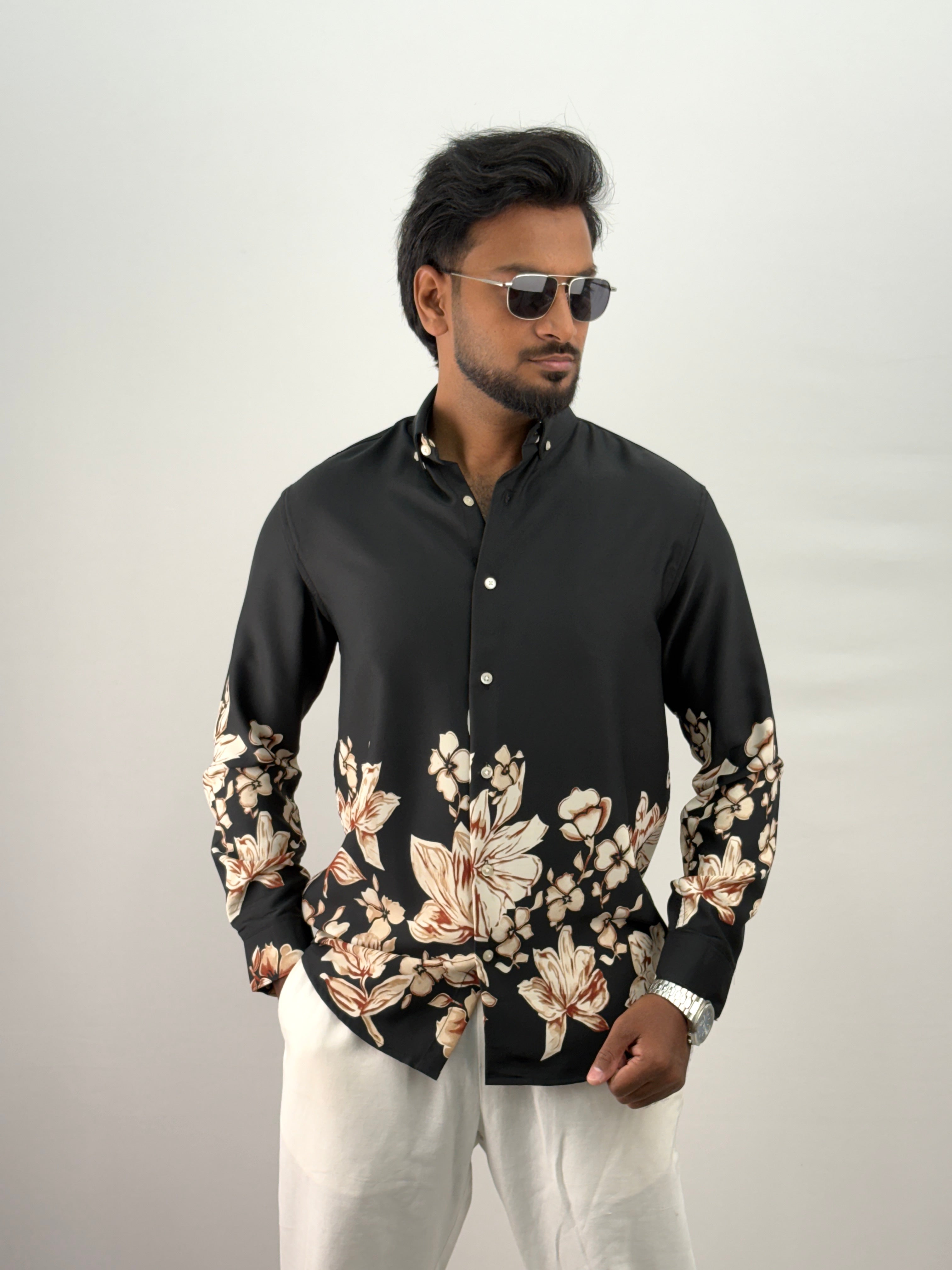Black Bottom Printed Shirt 4