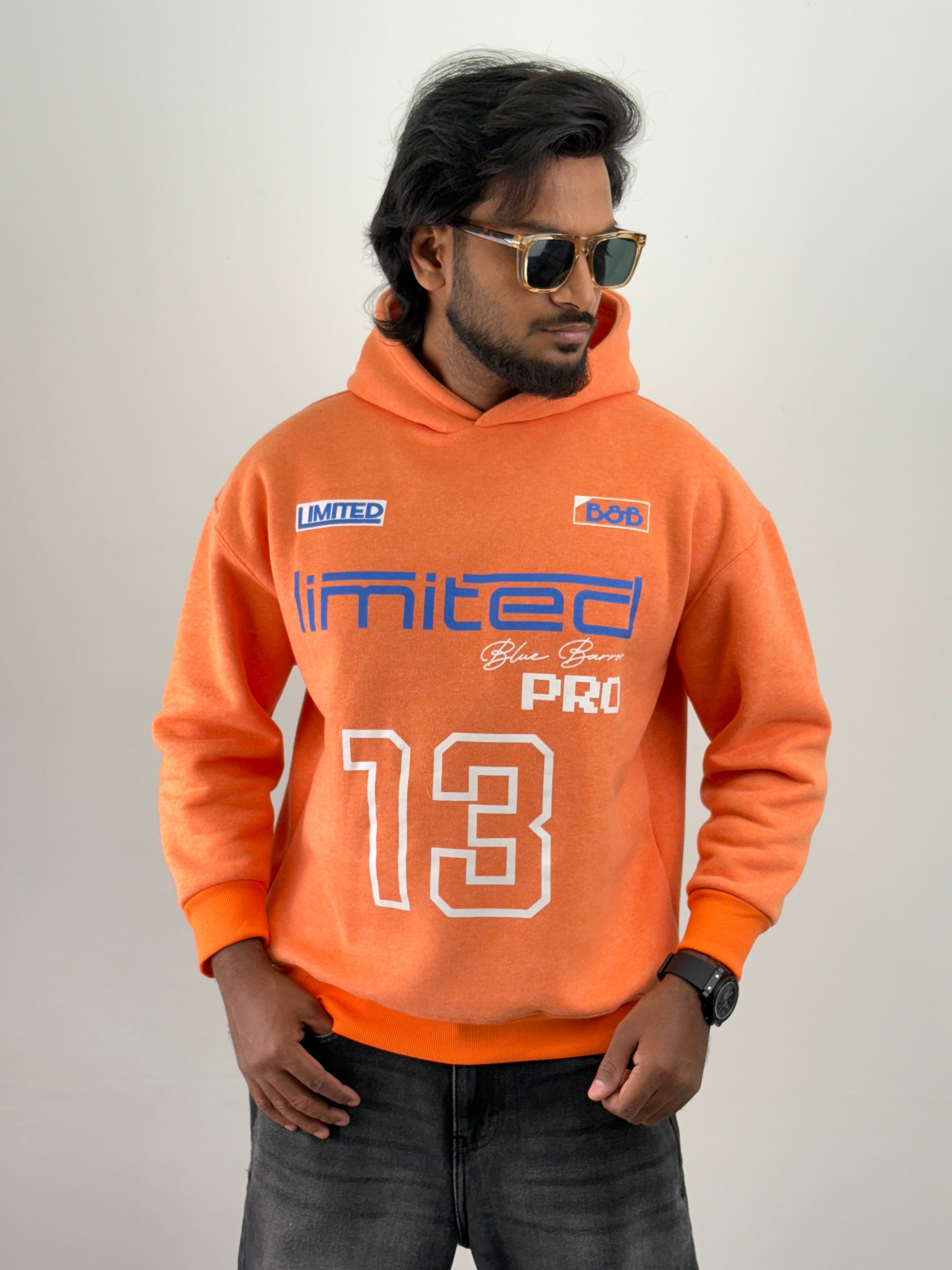 Orange Oversized Hoodie