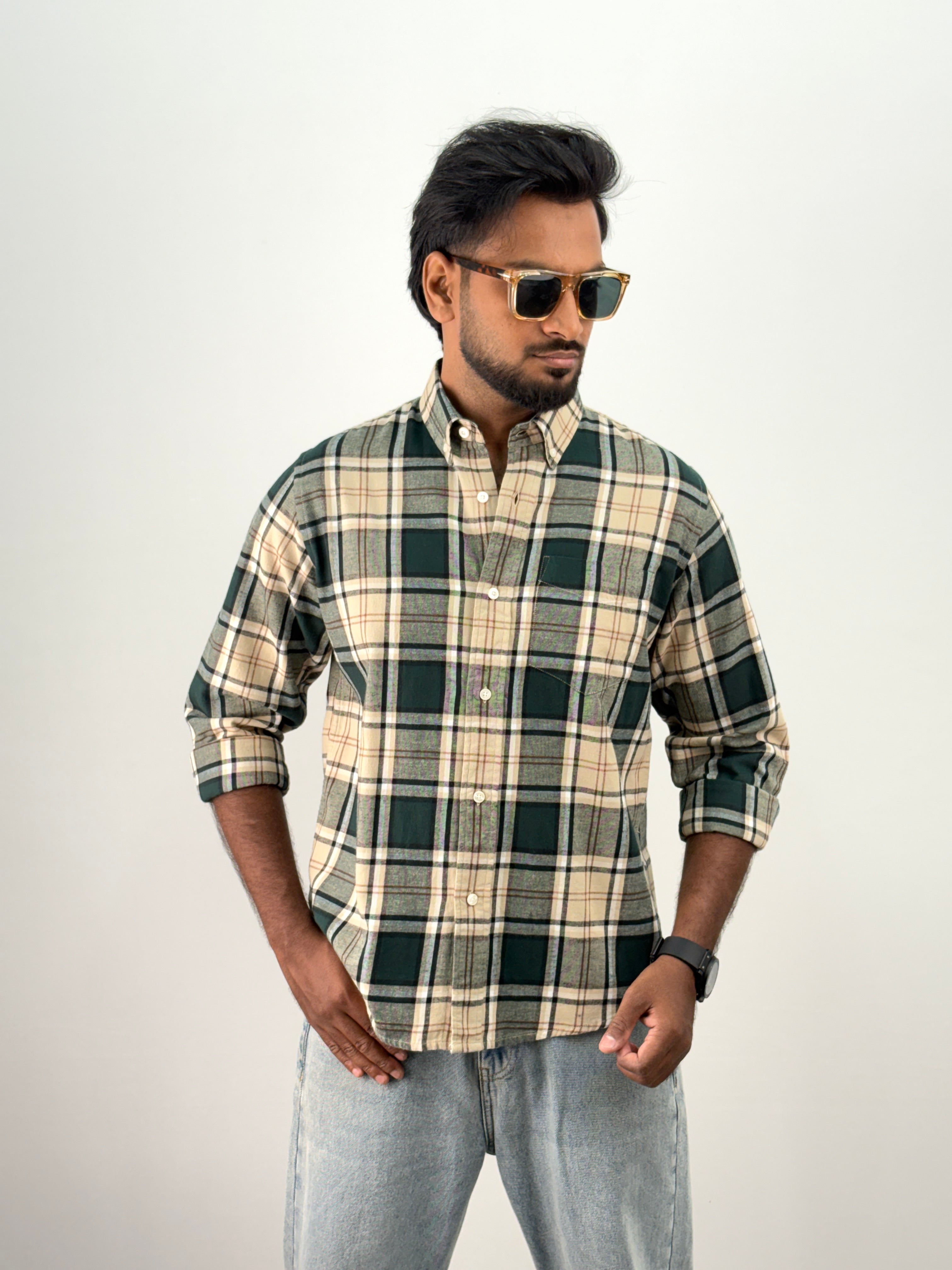 Green Flannel Shirt