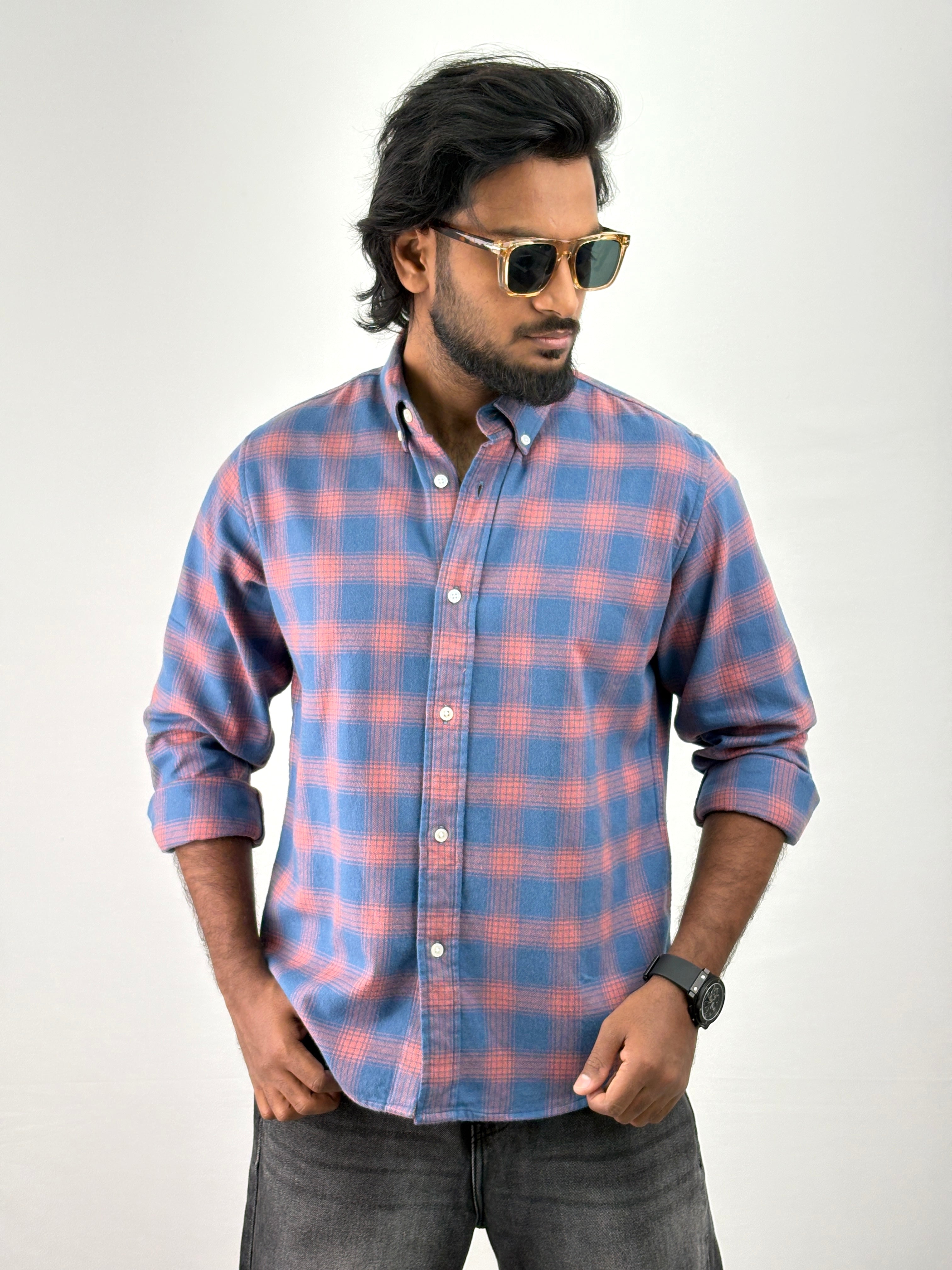 Blue Flannel Shirt