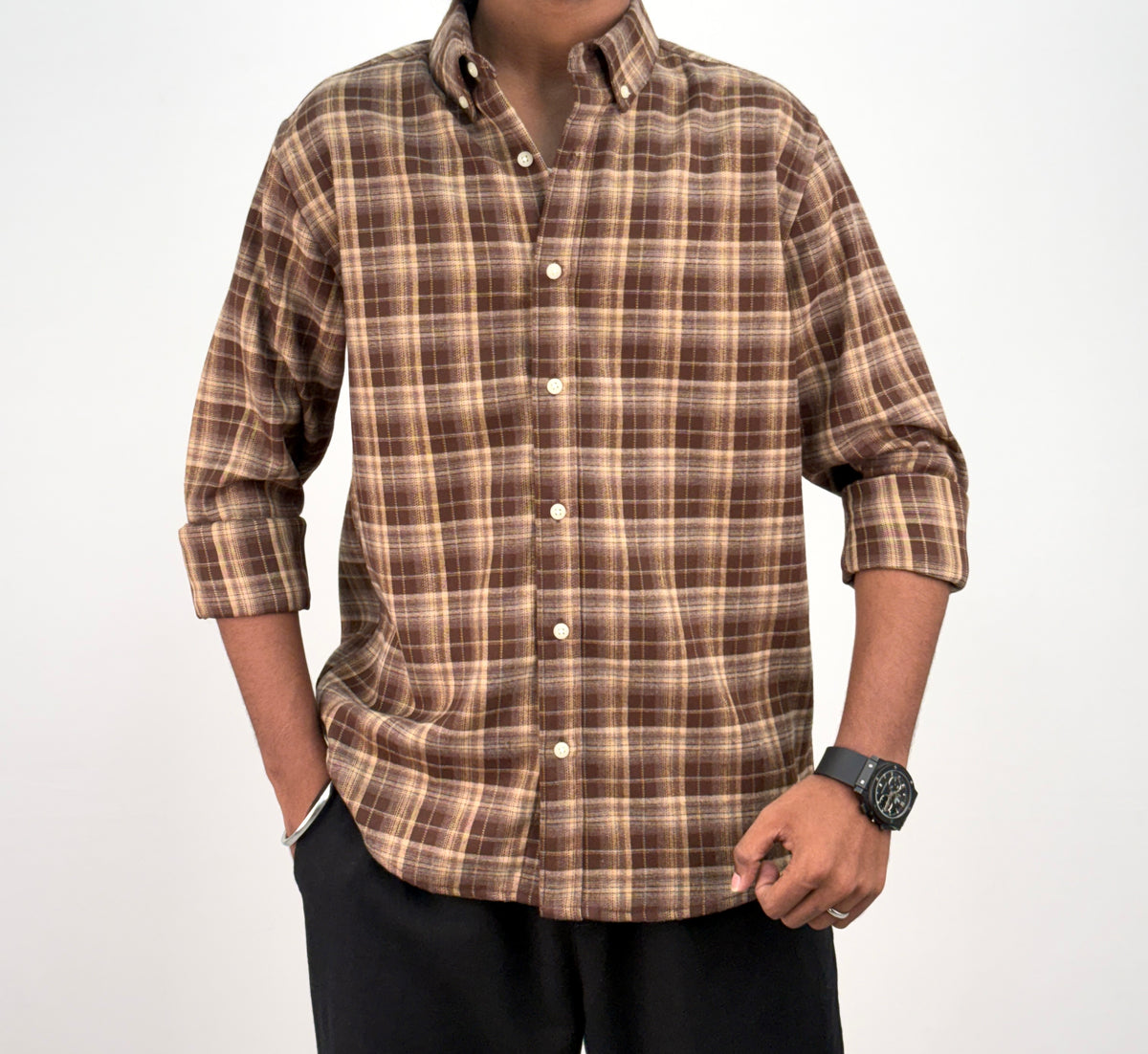Brown IMP Flannel Shirt 5