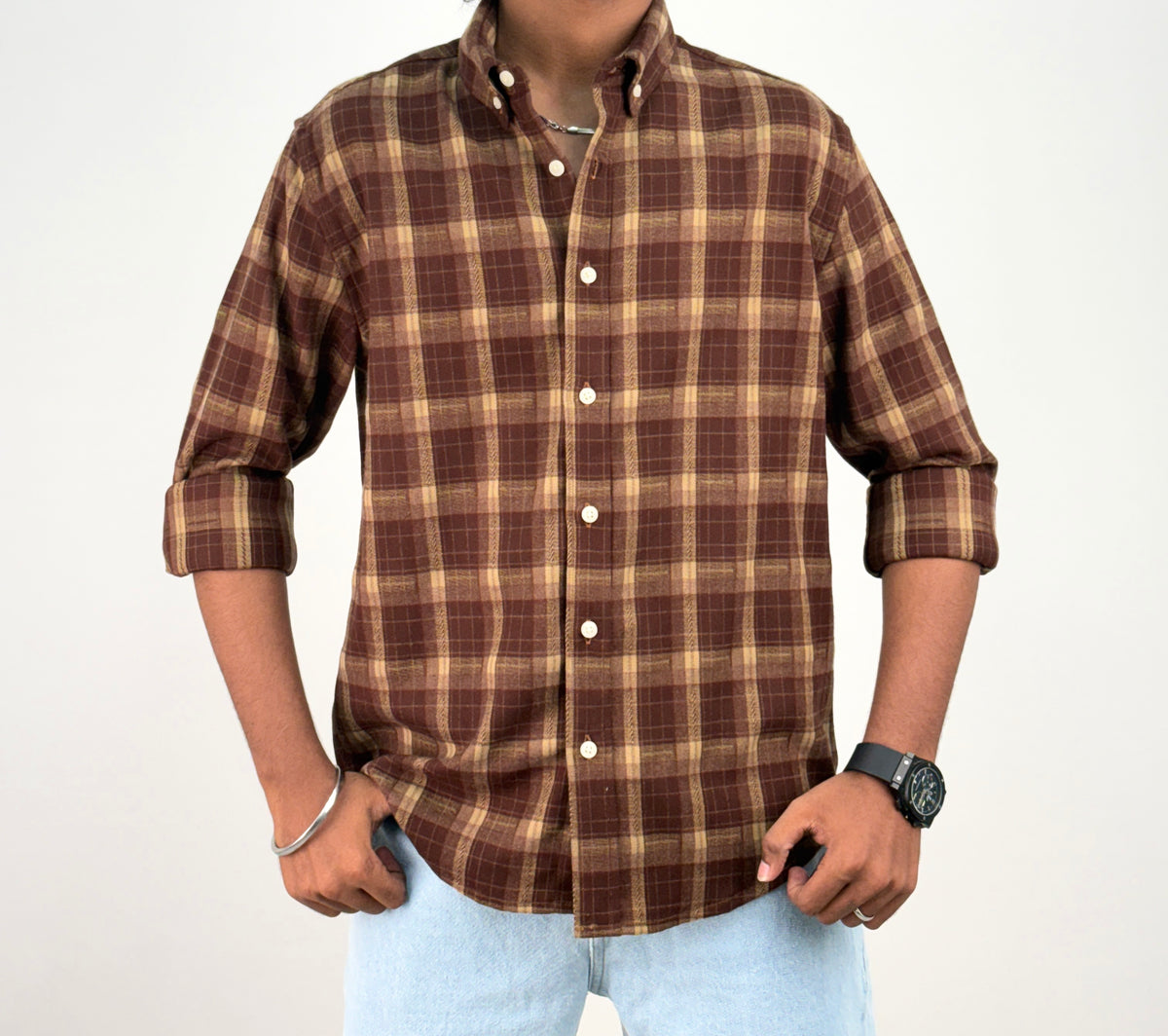 Dark Brown IMP Flannel Shirt 5