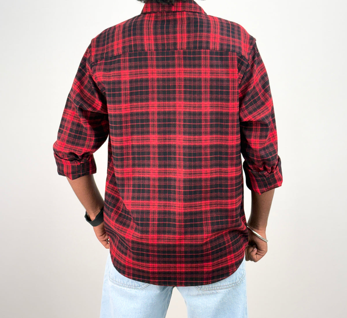 Black Red IMP Flannel Shirt 5